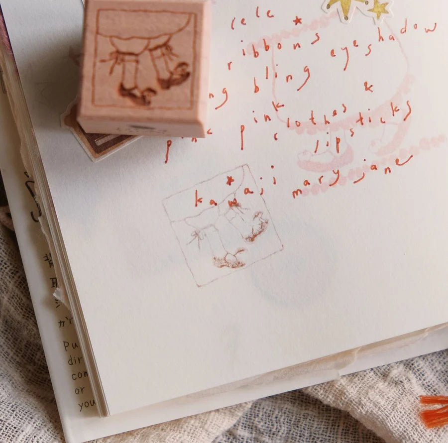 bighands Wanderlust in Dressing Rubber Stamps (6 designs)