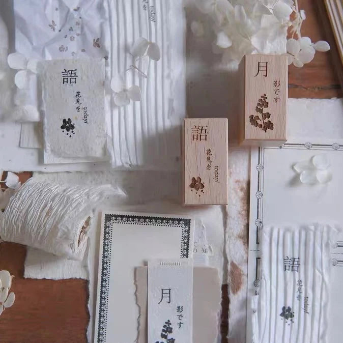 Jeenzaa Zoey Moon Rubber Stamp Set (set of 18)