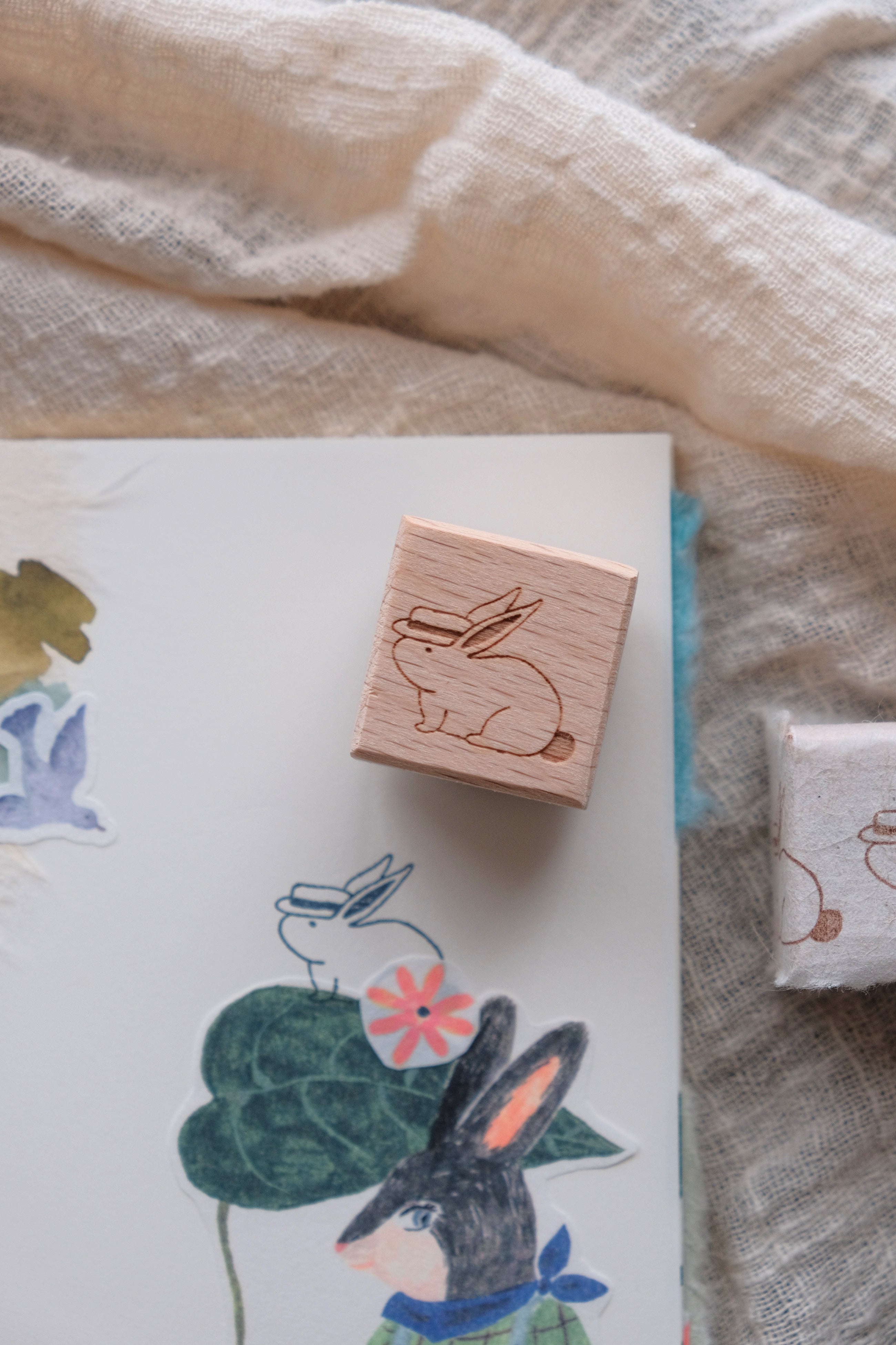 bighands Rubber Stamp- Wander Rabbit (4 designs)