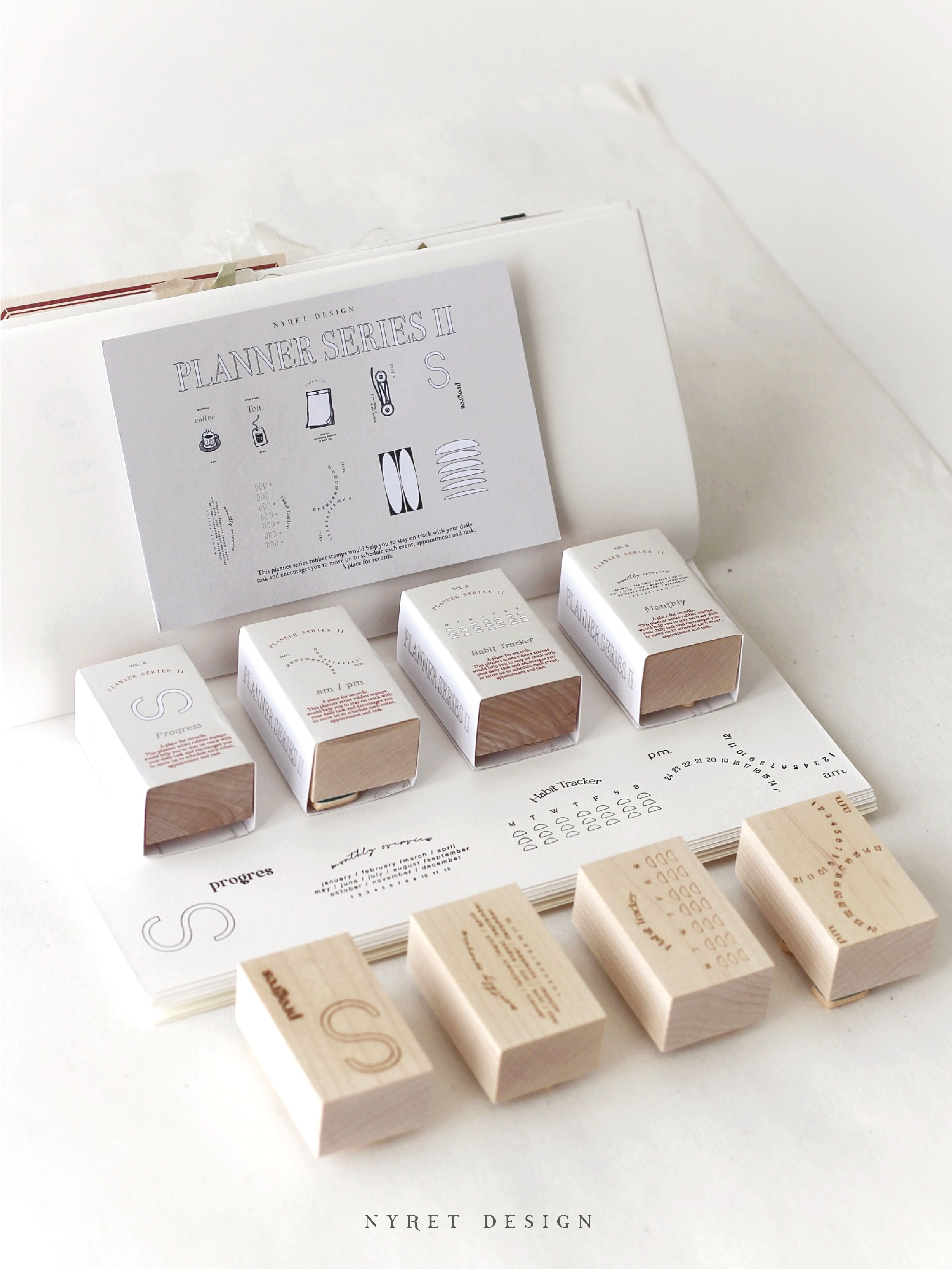 Nyret vol. 8 Planner Series II Rubber Stamps (10 designs, sold individually)