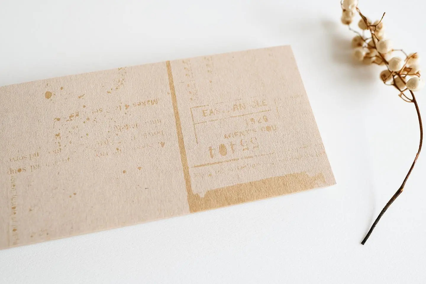Yohaku Letterpress Memopad- (M-109) Nostalgia