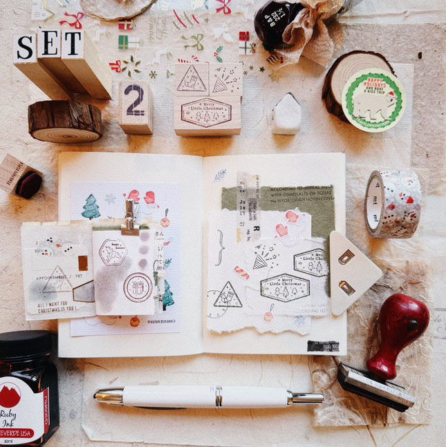 Penspapersplanner Christmas Series Rubber Stamp Set (4 sets, sold separately)