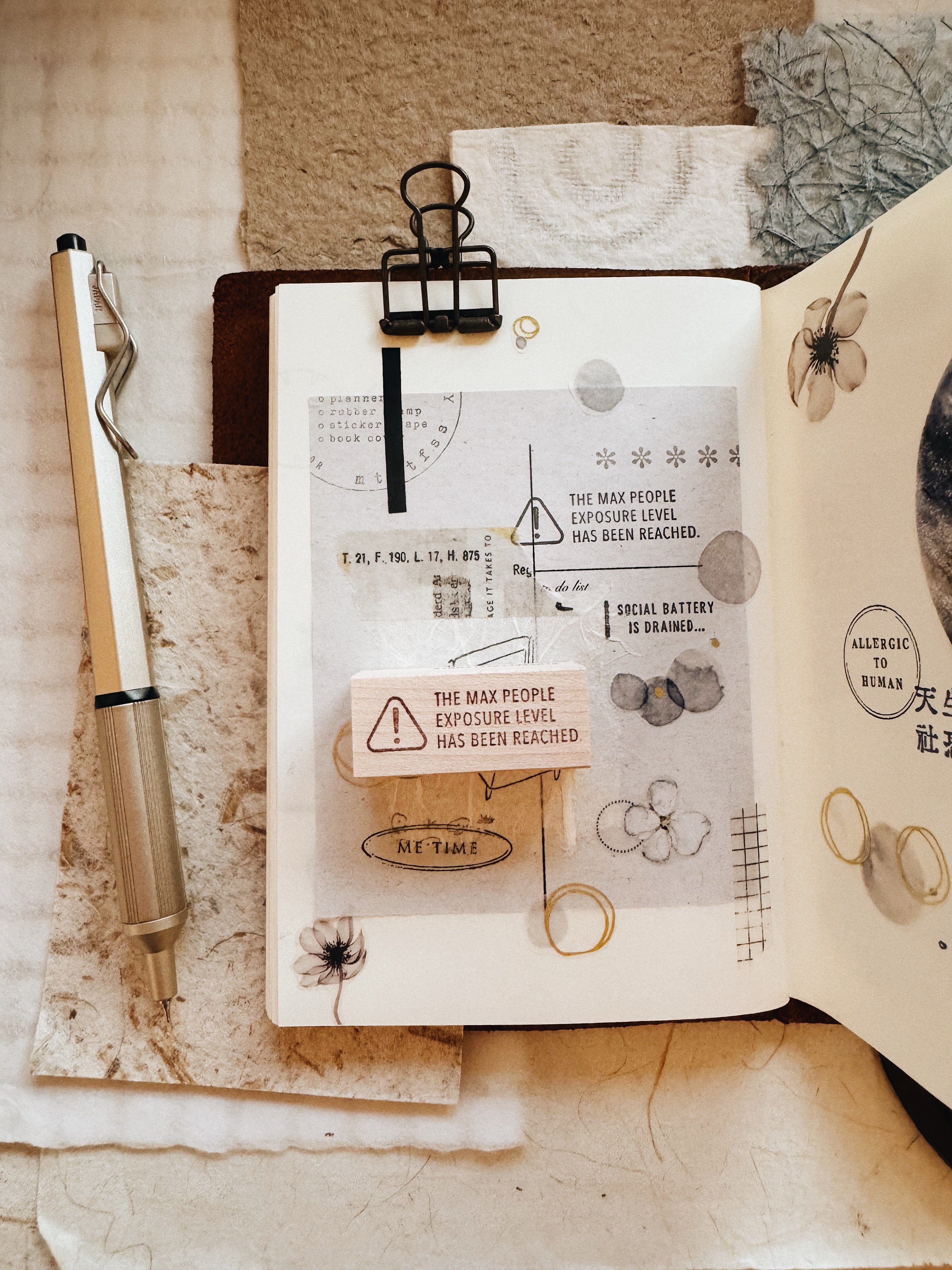 Penspapersplanner Series 8 Rubber Stamps: Introvert (7 designs)