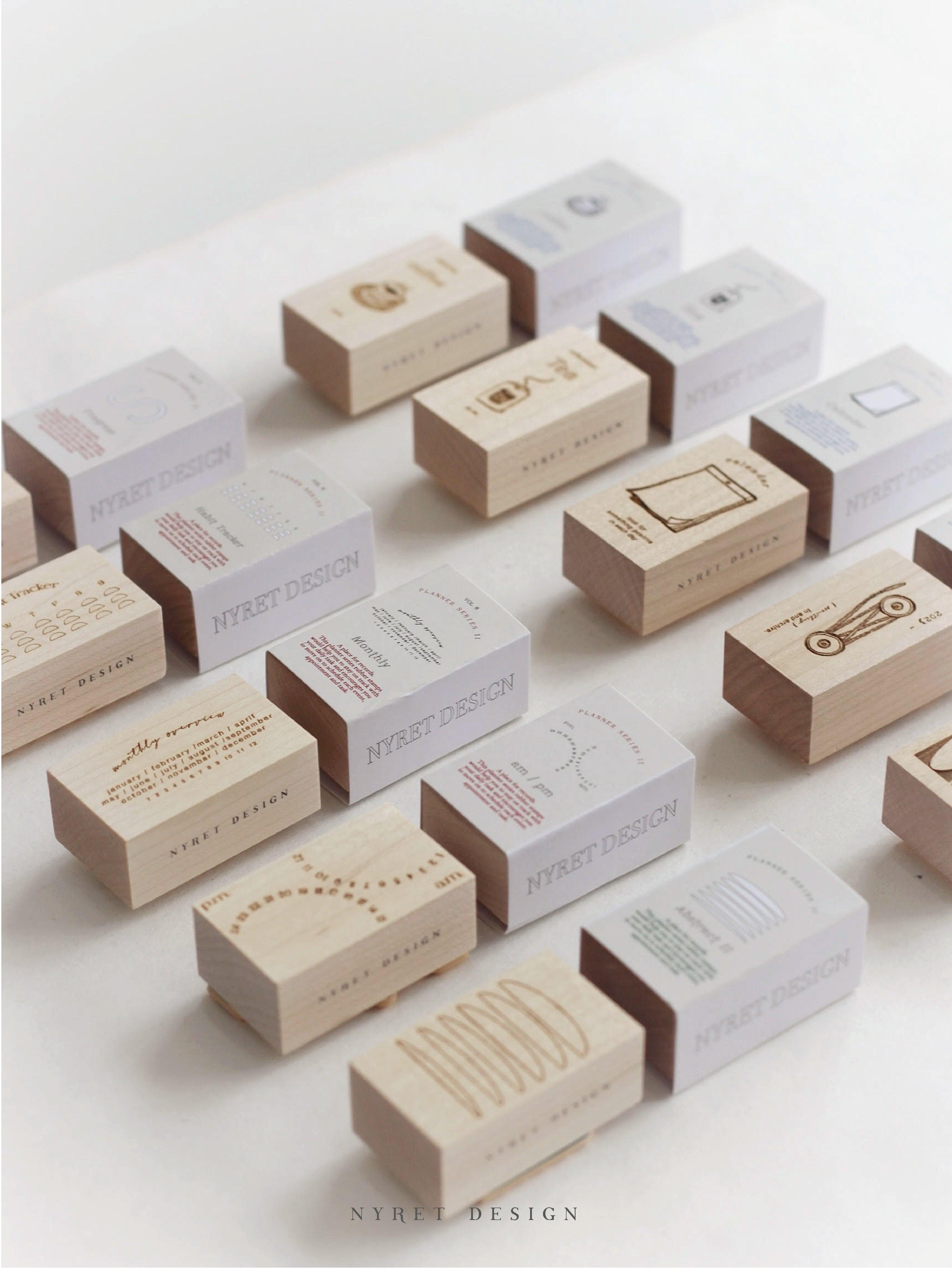 Nyret vol. 8 Planner Series II Rubber Stamps (10 designs, sold individually)
