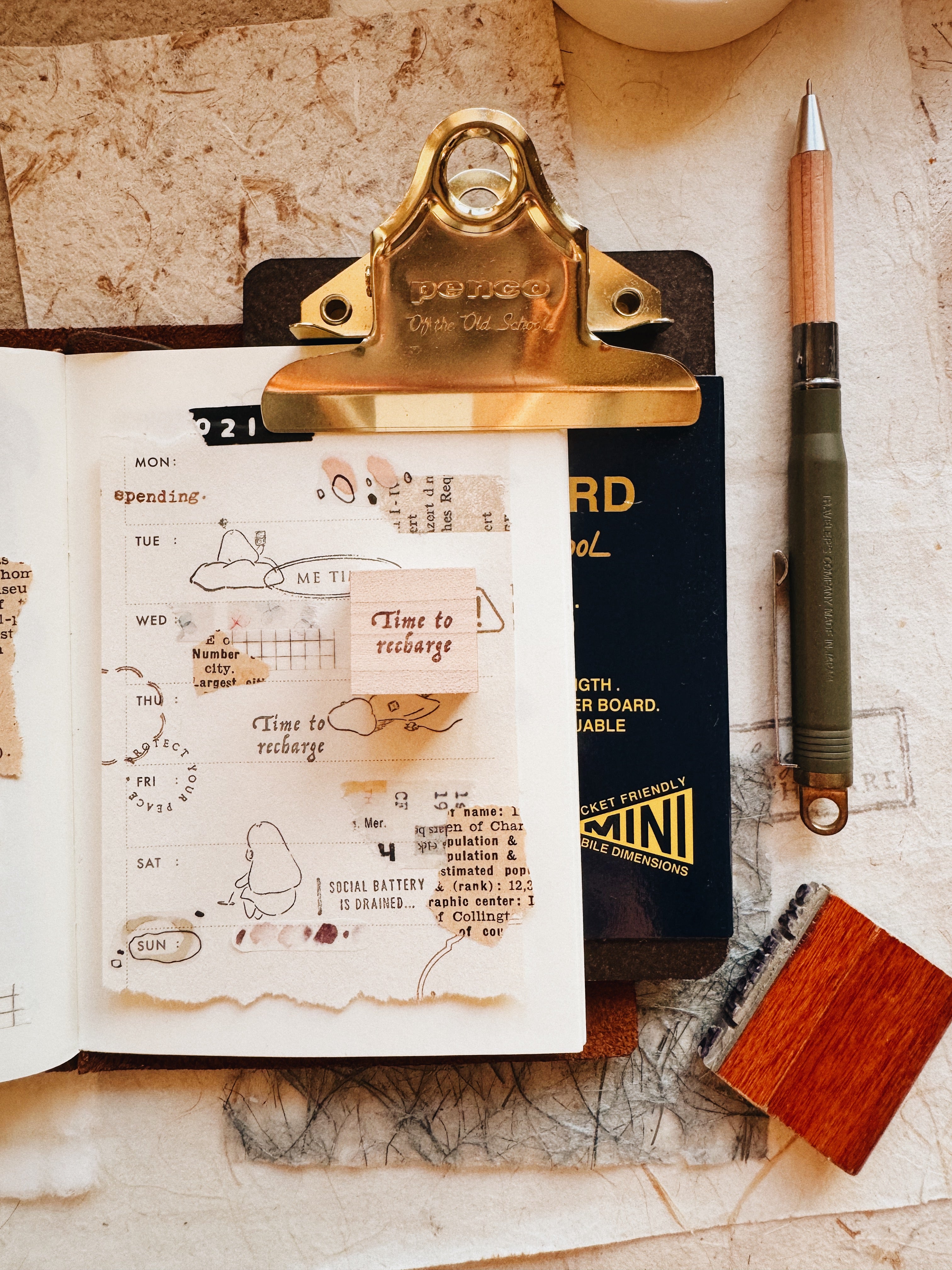 Penspapersplanner Series 8 Rubber Stamps: Introvert (7 designs)