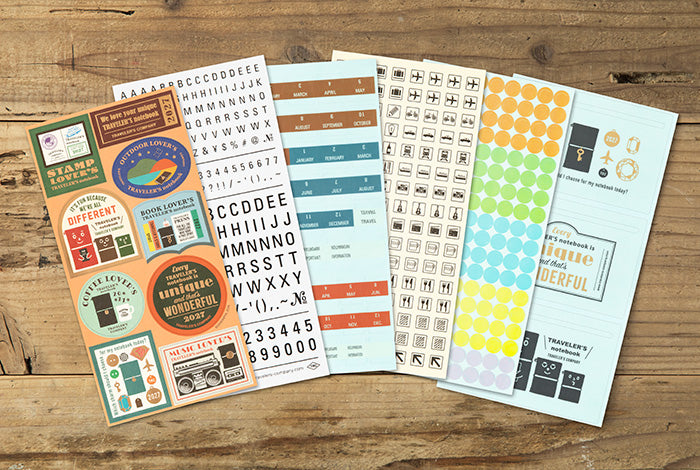[PREORDER] Traveler's Notebook Customized Sticker Set for Diary 2027