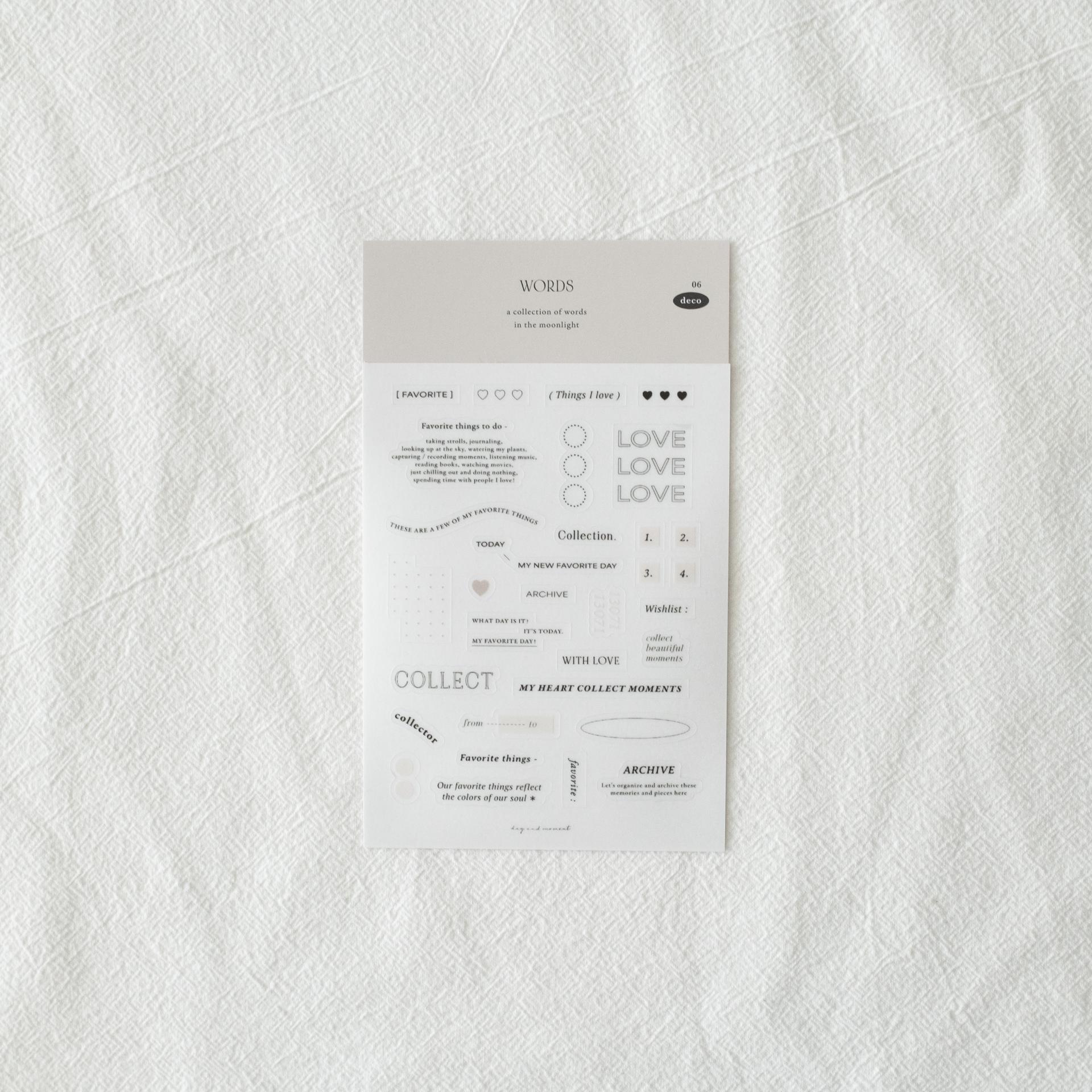 Day and Moment Word Stickers 6