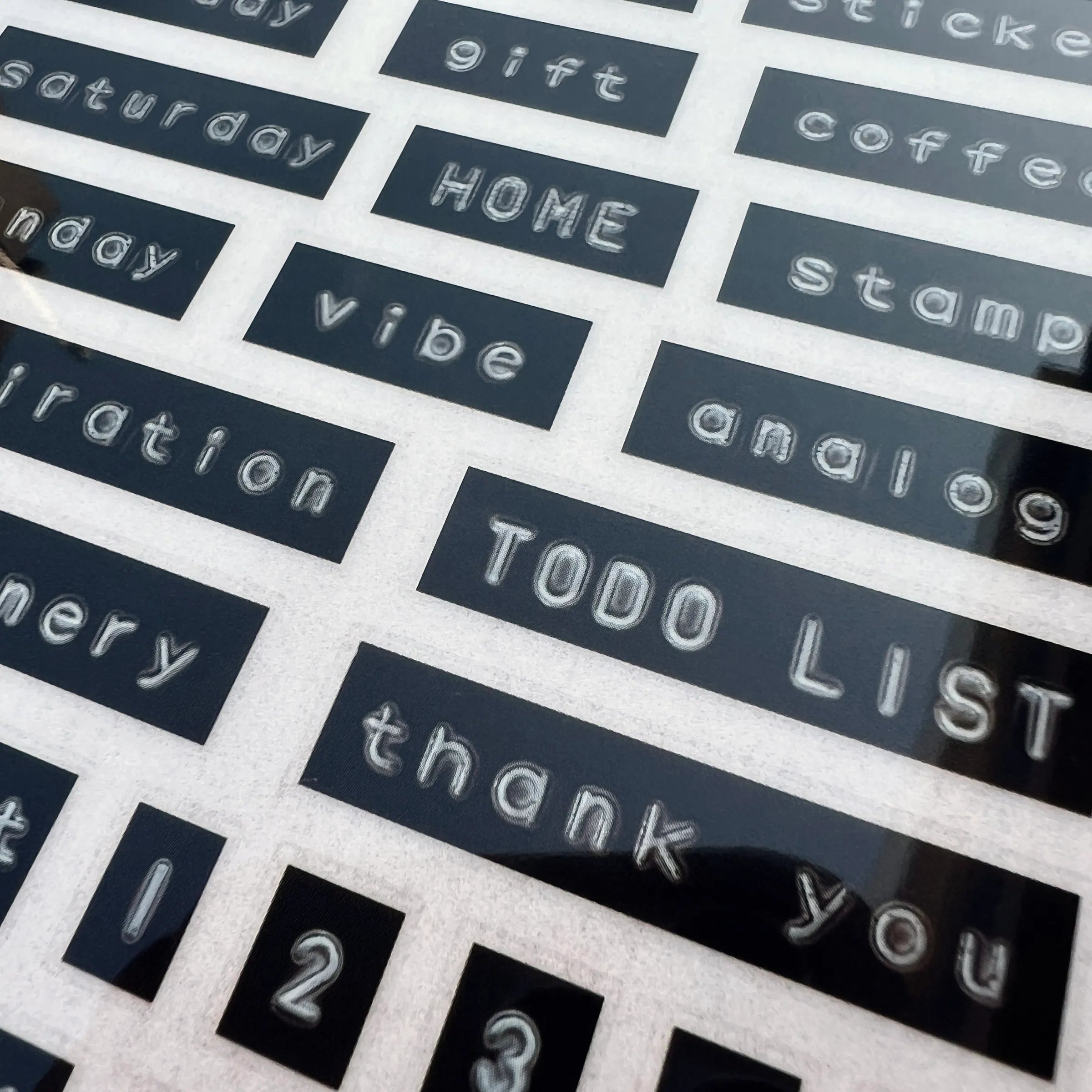 Liberty Typed Labels Vol. 1 Transfer Sticker
