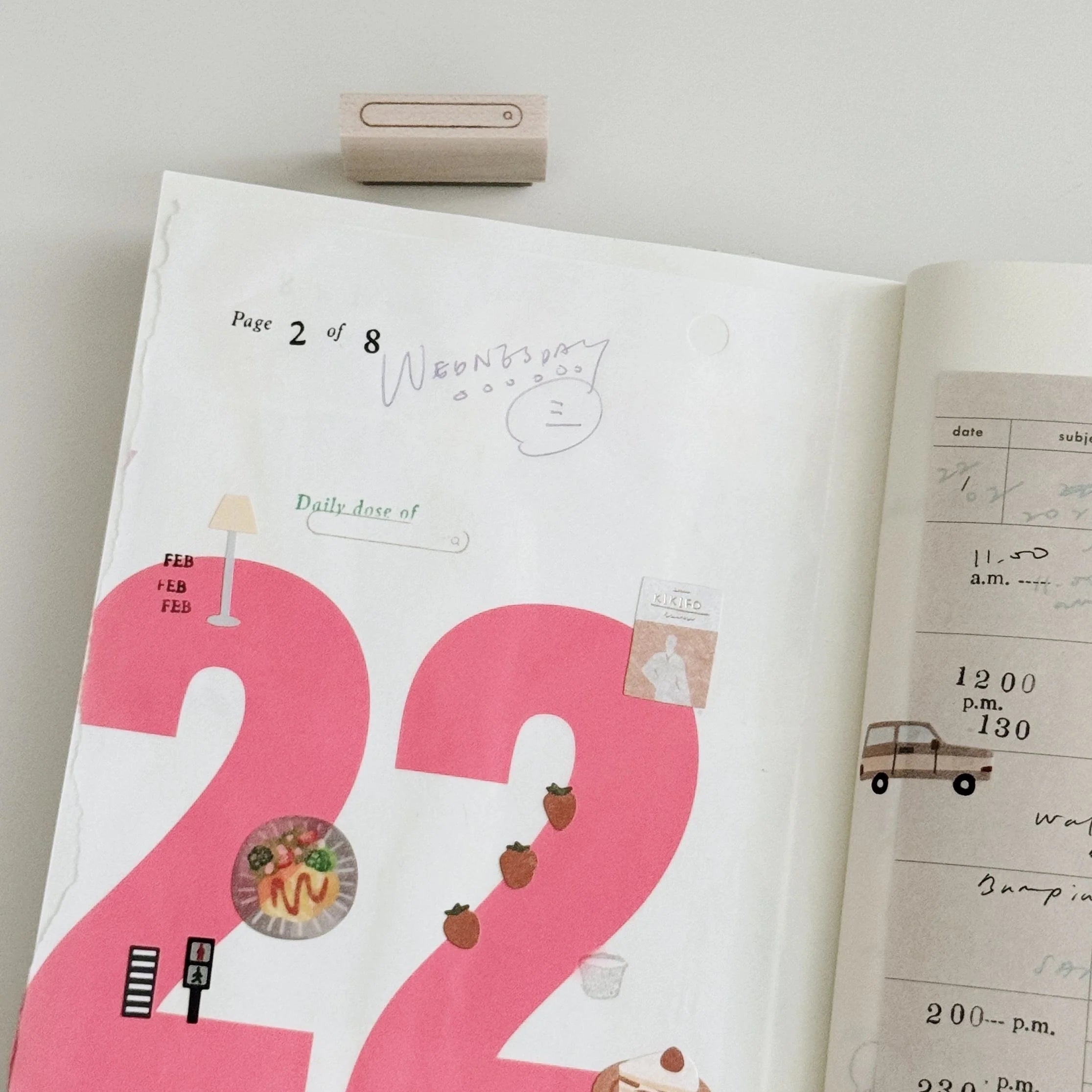 PC 9pt. (4) Tiny Text Rubber Stamps (18 types)