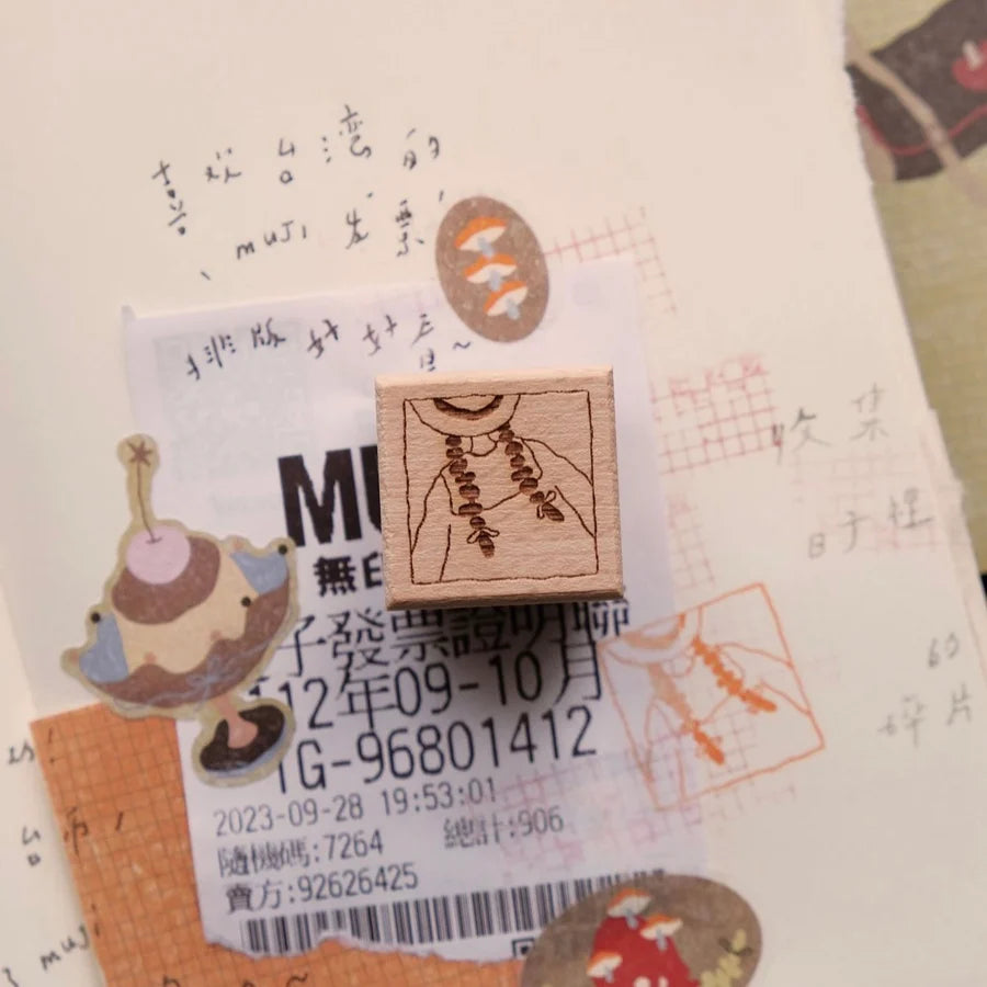 bighands Wanderlust in Dressing Rubber Stamps (6 designs)