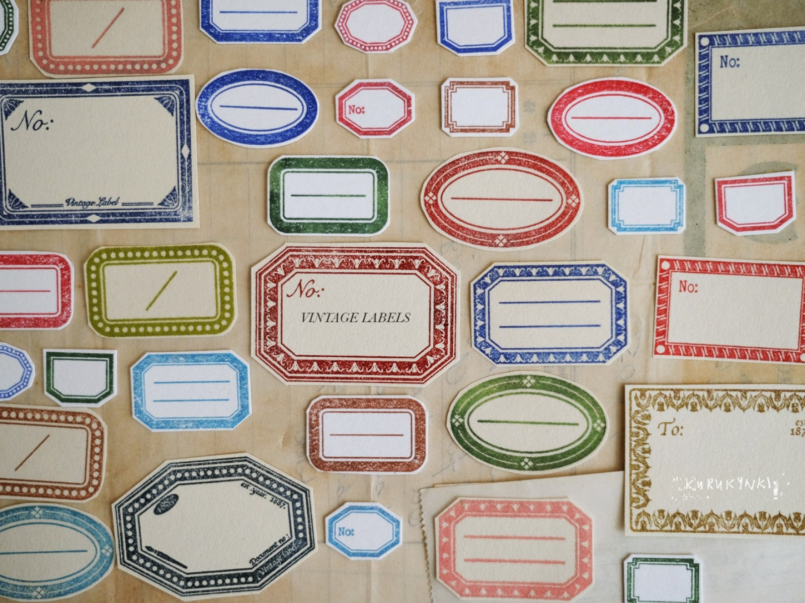 Kurukynki Basic Frame XXS 2.0 Rubber Stamp Set (Set of 4)