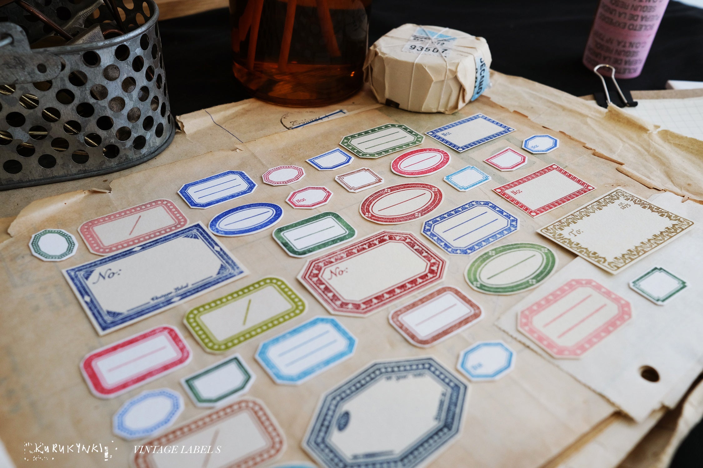 Kurukynki Label S23 Rubber Stamps (7 types)