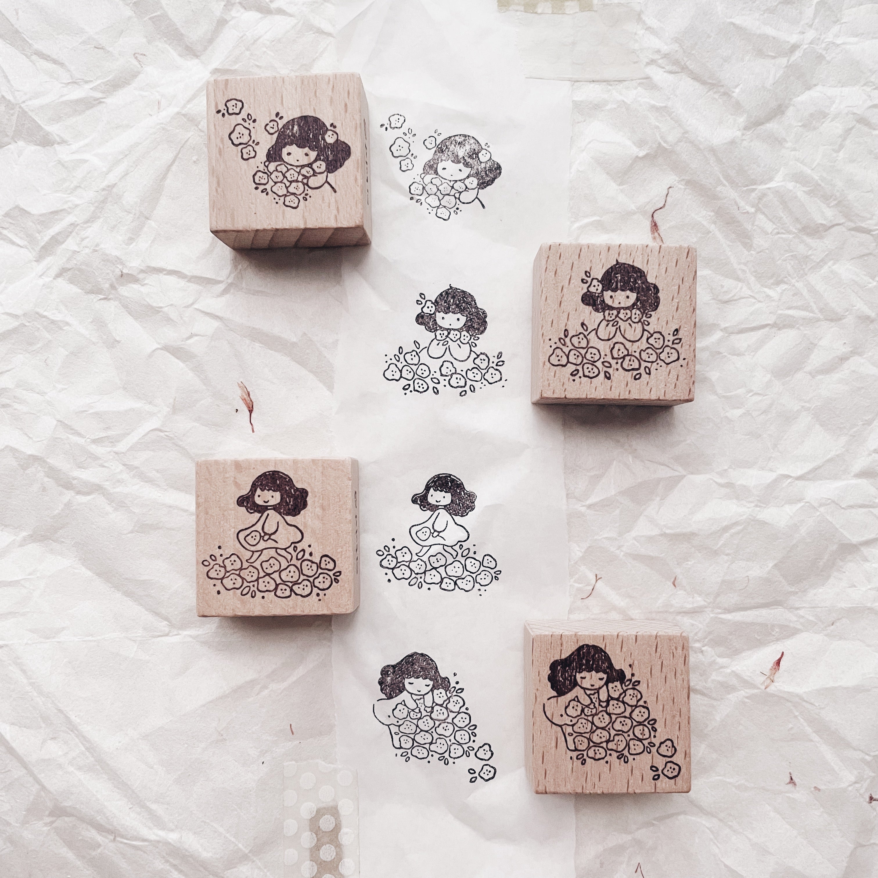 msbulat A Blooming Life: Counting Life's Bouquet Rubber Stamp
