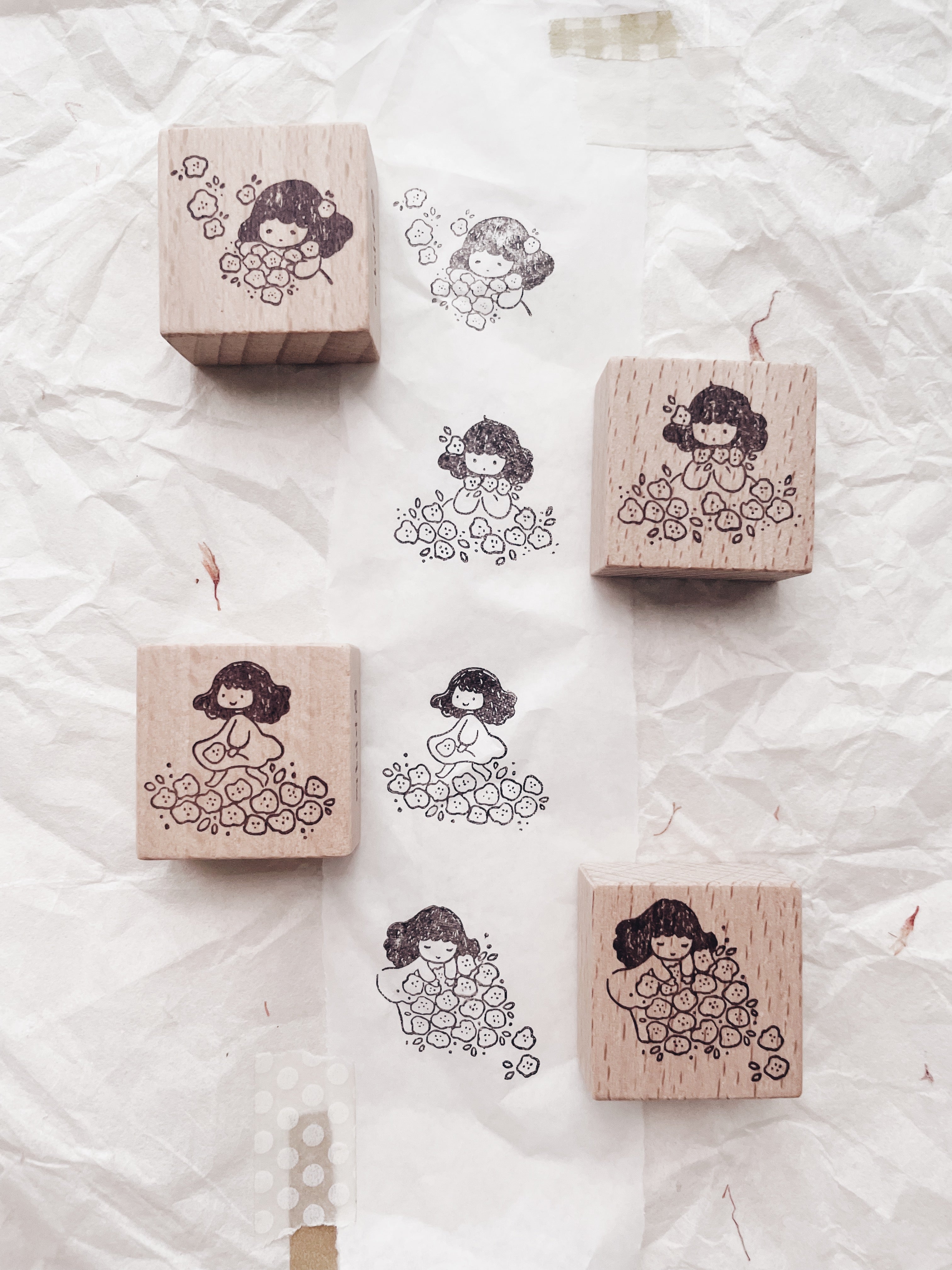 msbulat A Blooming Life: Counting Life's Bouquet Rubber Stamp