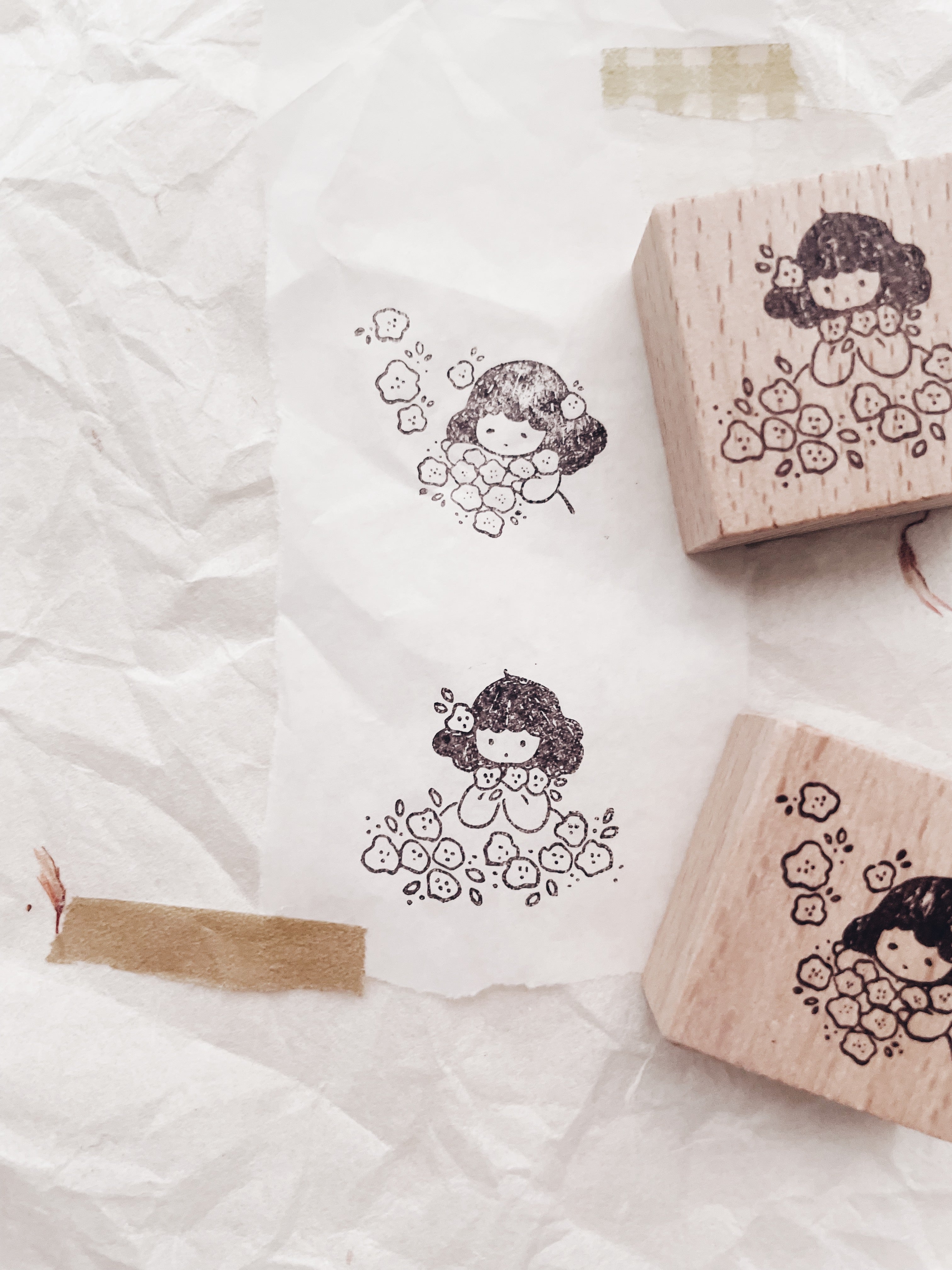 msbulat A Blooming Life: Embrace Every Petal Rubber Stamp