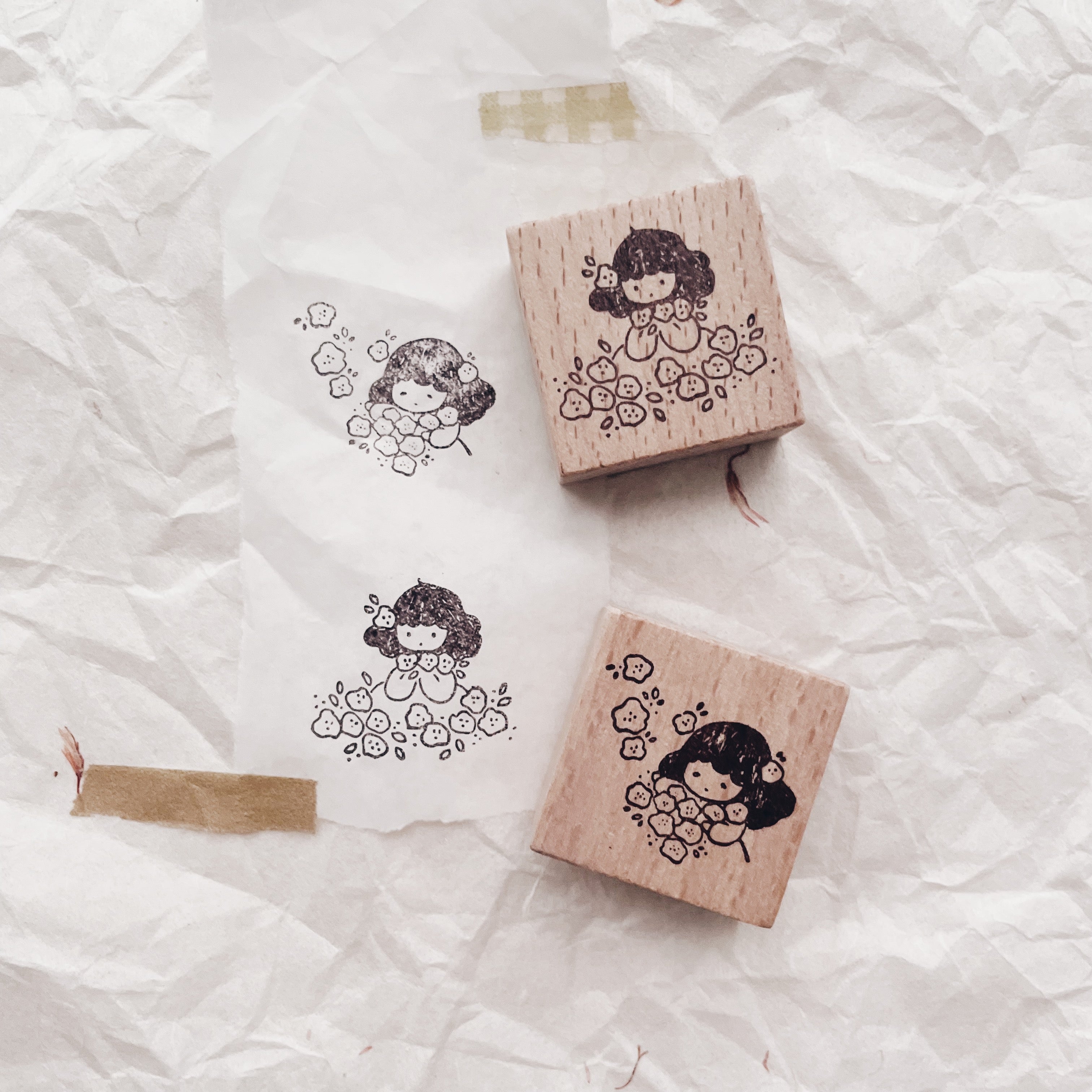 msbulat A Blooming Life: Embrace Every Petal Rubber Stamp