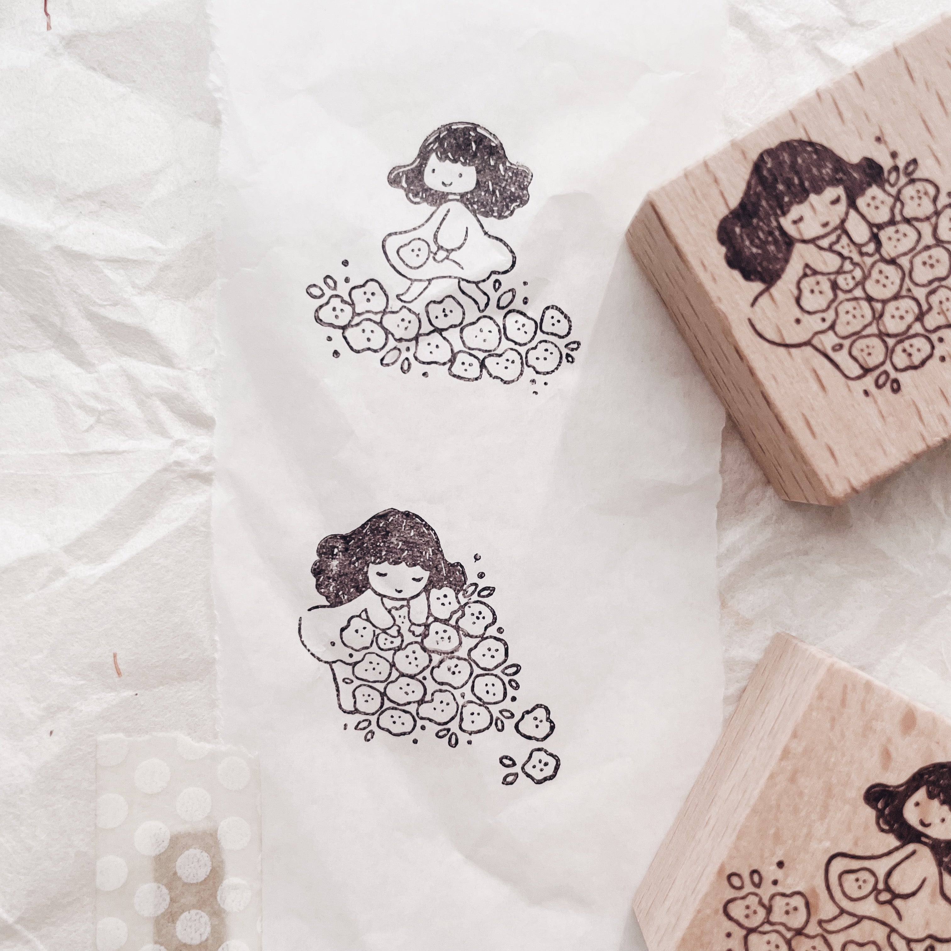 msbulat A Blooming Life: I'm Walkin on Posies ~ Woah Rubber Stamp