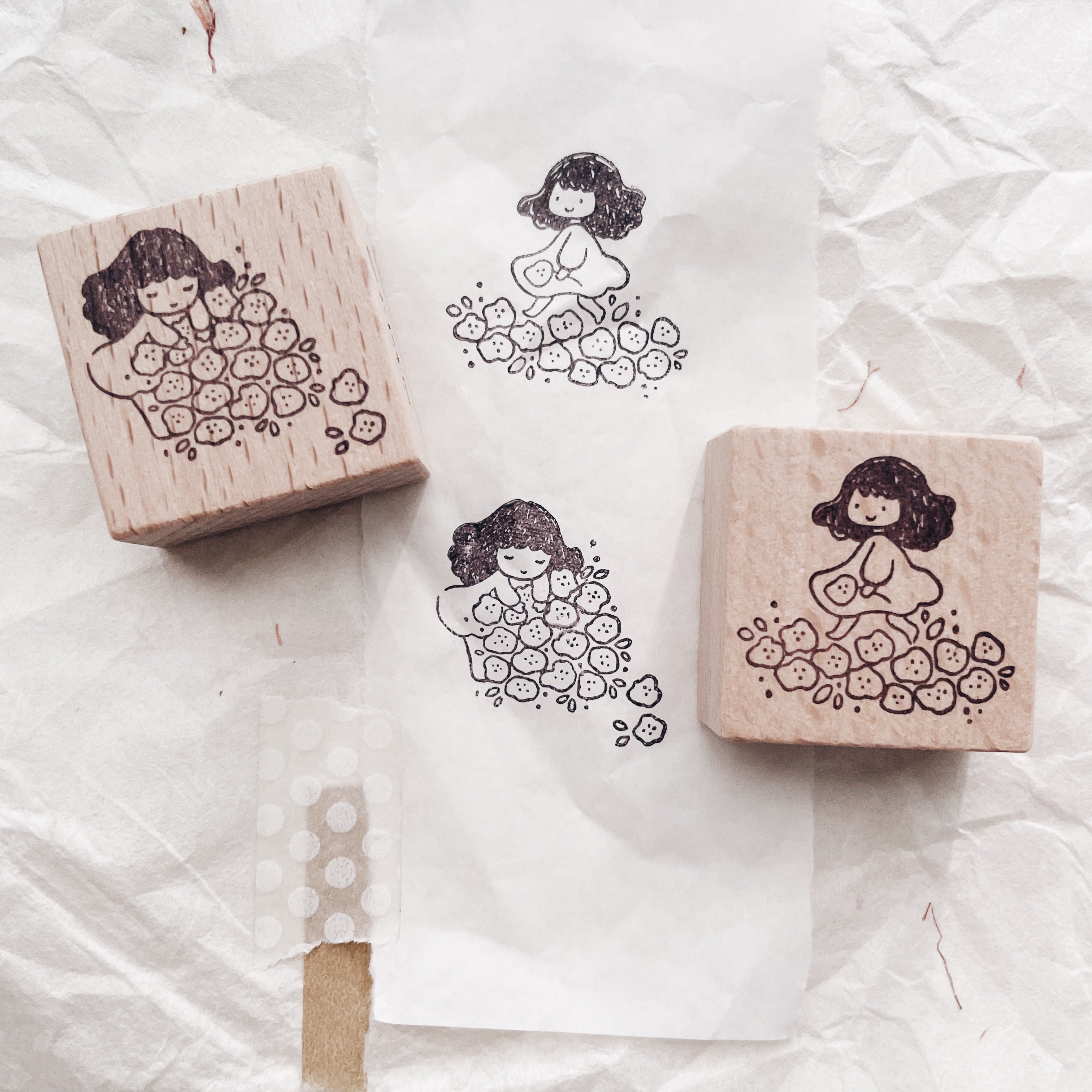 msbulat A Blooming Life: Embrace Every Petal Rubber Stamp