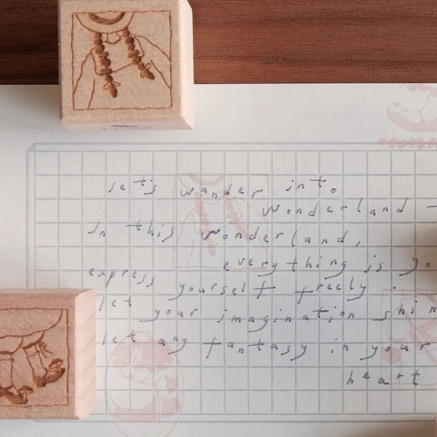 bighands Wanderlust in Dressing Rubber Stamps (6 designs)