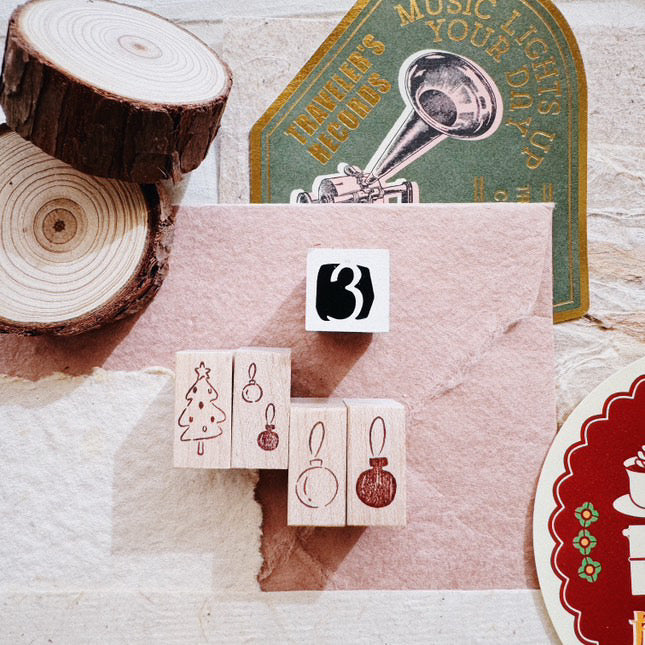 Penspapersplanner Christmas Series Rubber Stamp Set (4 sets, sold separately)