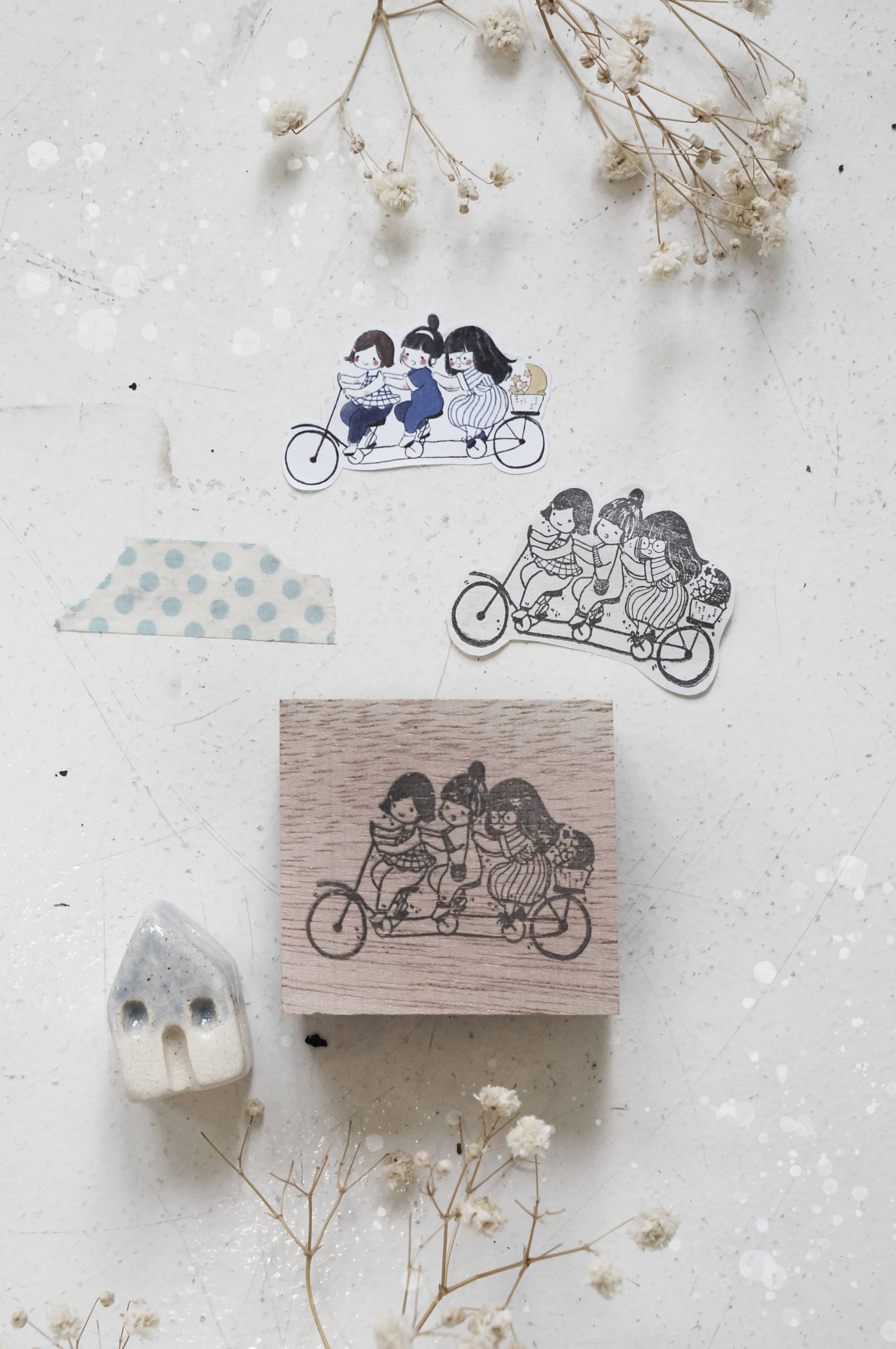 Black Milk Project BFF Series: Bicycle Rubber Stamp