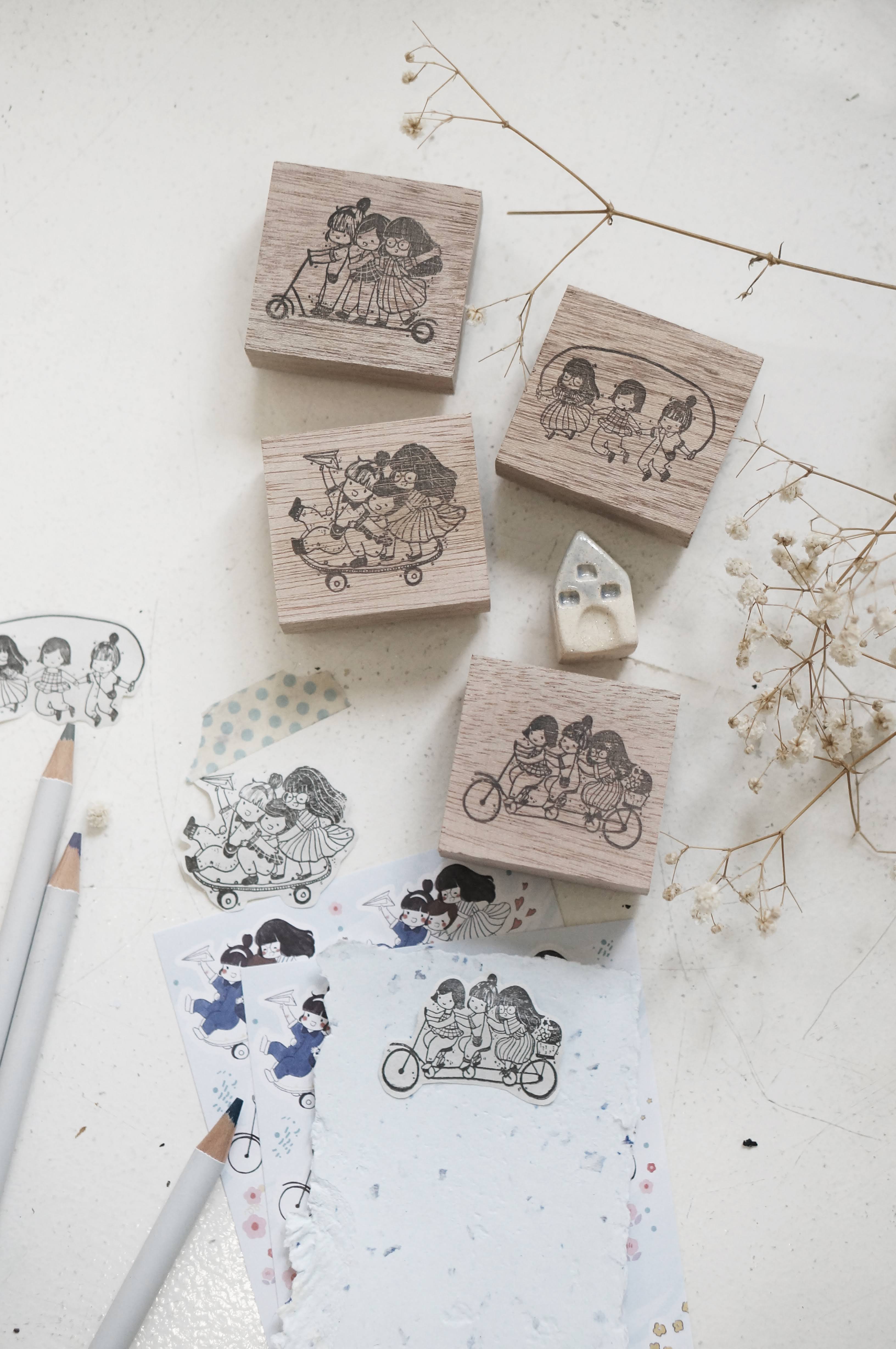Black Milk Project BFF Series: Bicycle Rubber Stamp