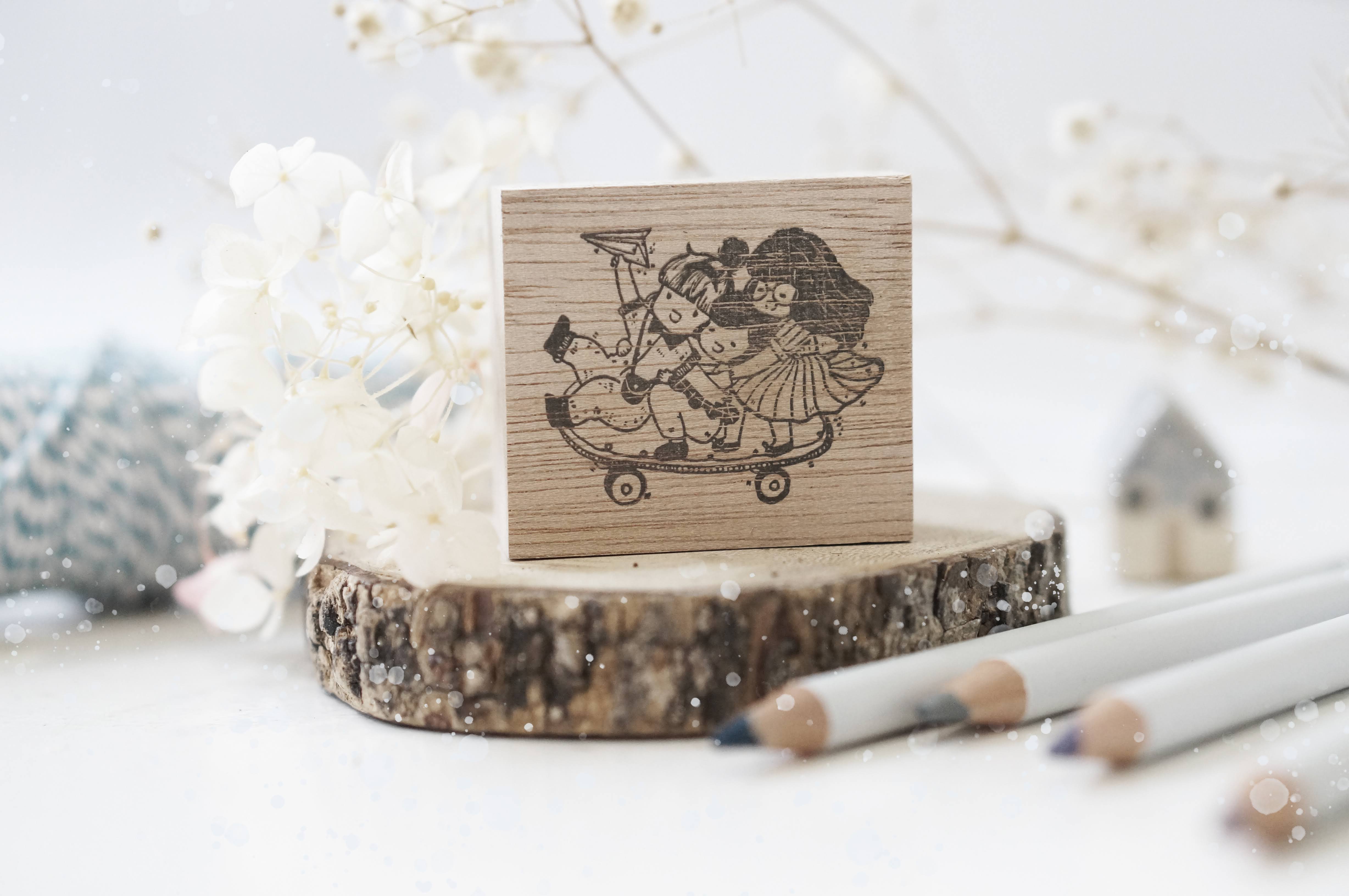 Black Milk Project BFF Series: Skateboard Rubber Stamp