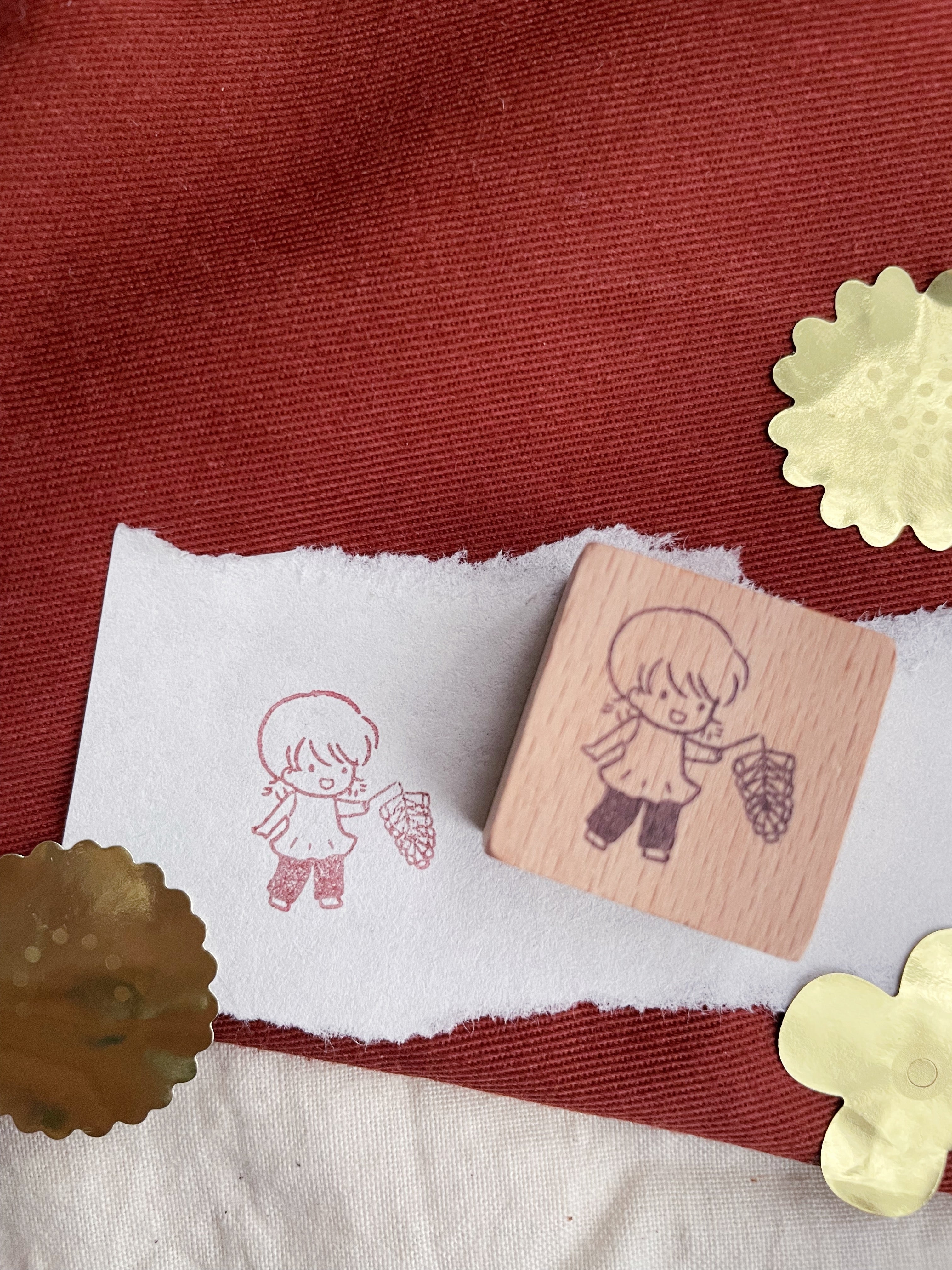 msbulat CNY Rubber Stamp: Biang biang