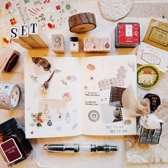 Penspapersplanner Christmas Series Rubber Stamp Set (4 sets, sold separately)