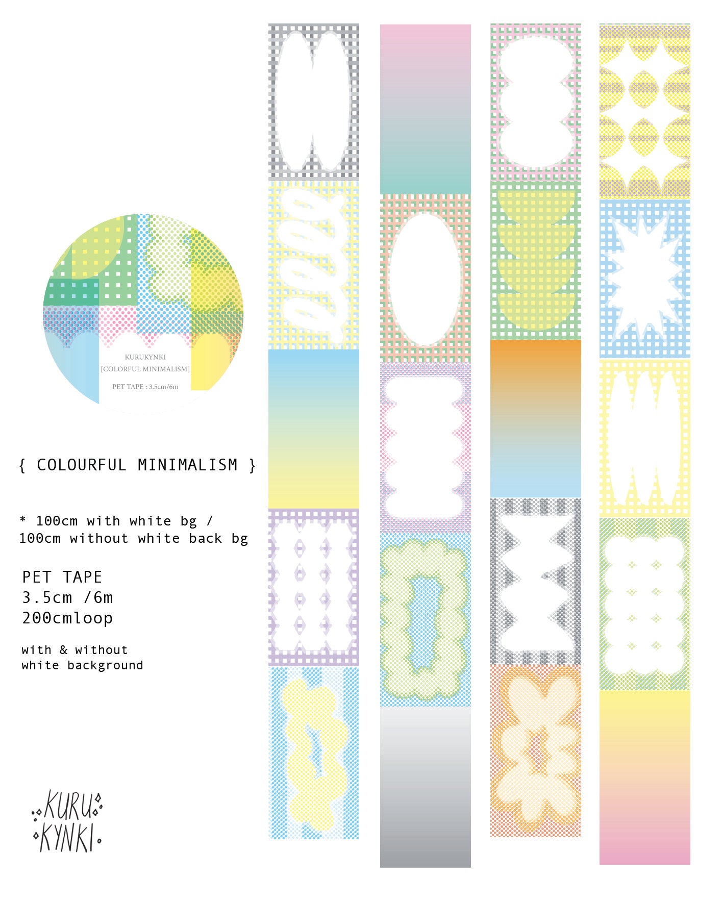 Kurukynki DAYTODAY Washi Tape (3 options)