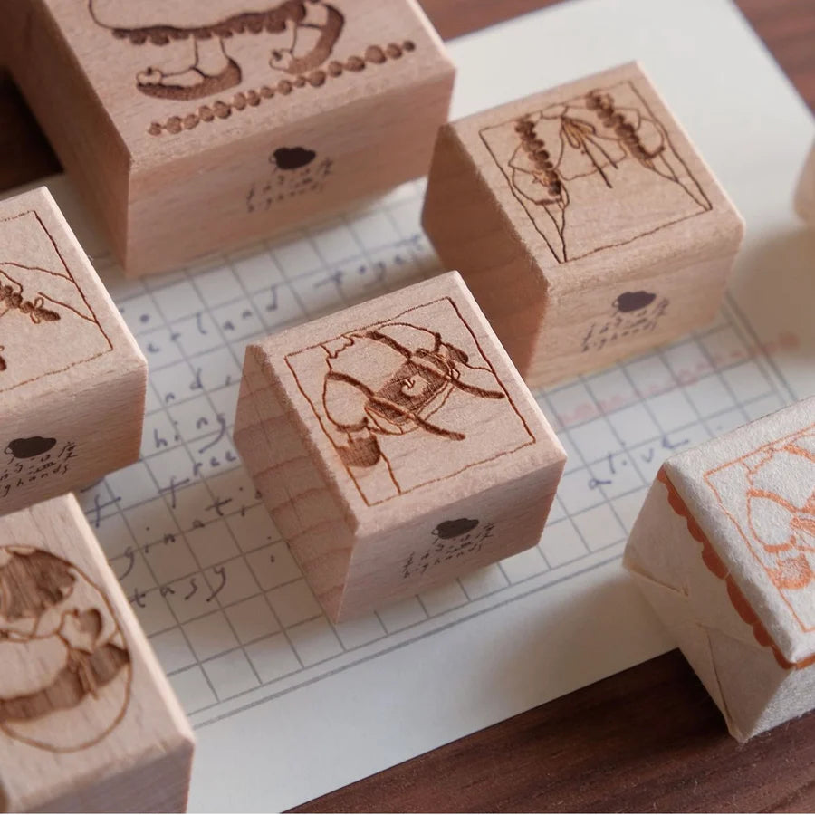 bighands Wanderlust in Dressing Rubber Stamps (6 designs)