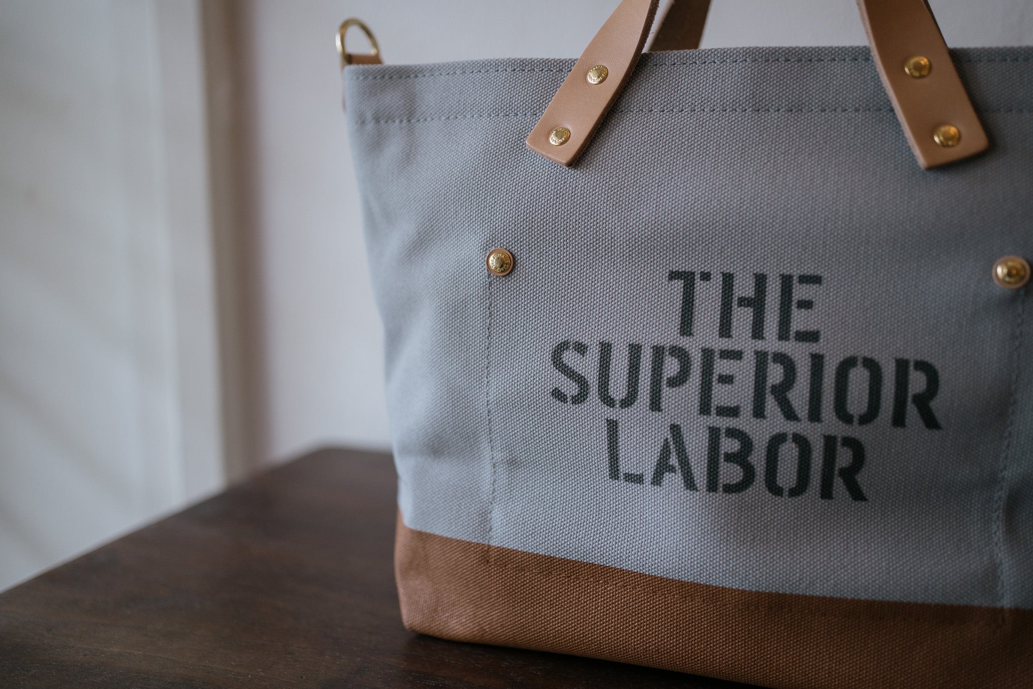 The Superior Labor-Engineer Shoulder Bag XS: Gray Canvas (2 options)