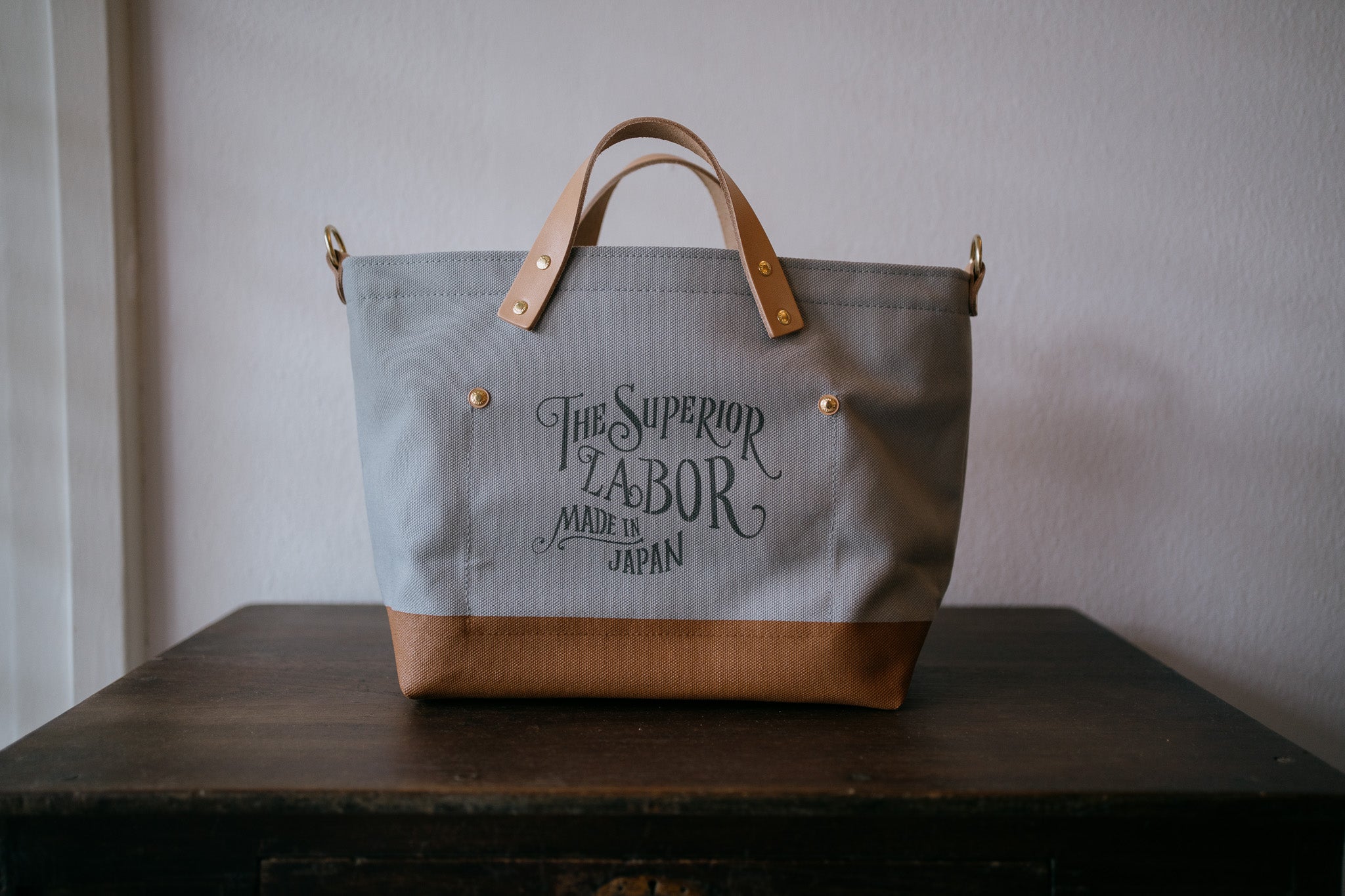 The Superior Labor-Engineer Shoulder Bag XS: Gray Canvas (2 options)