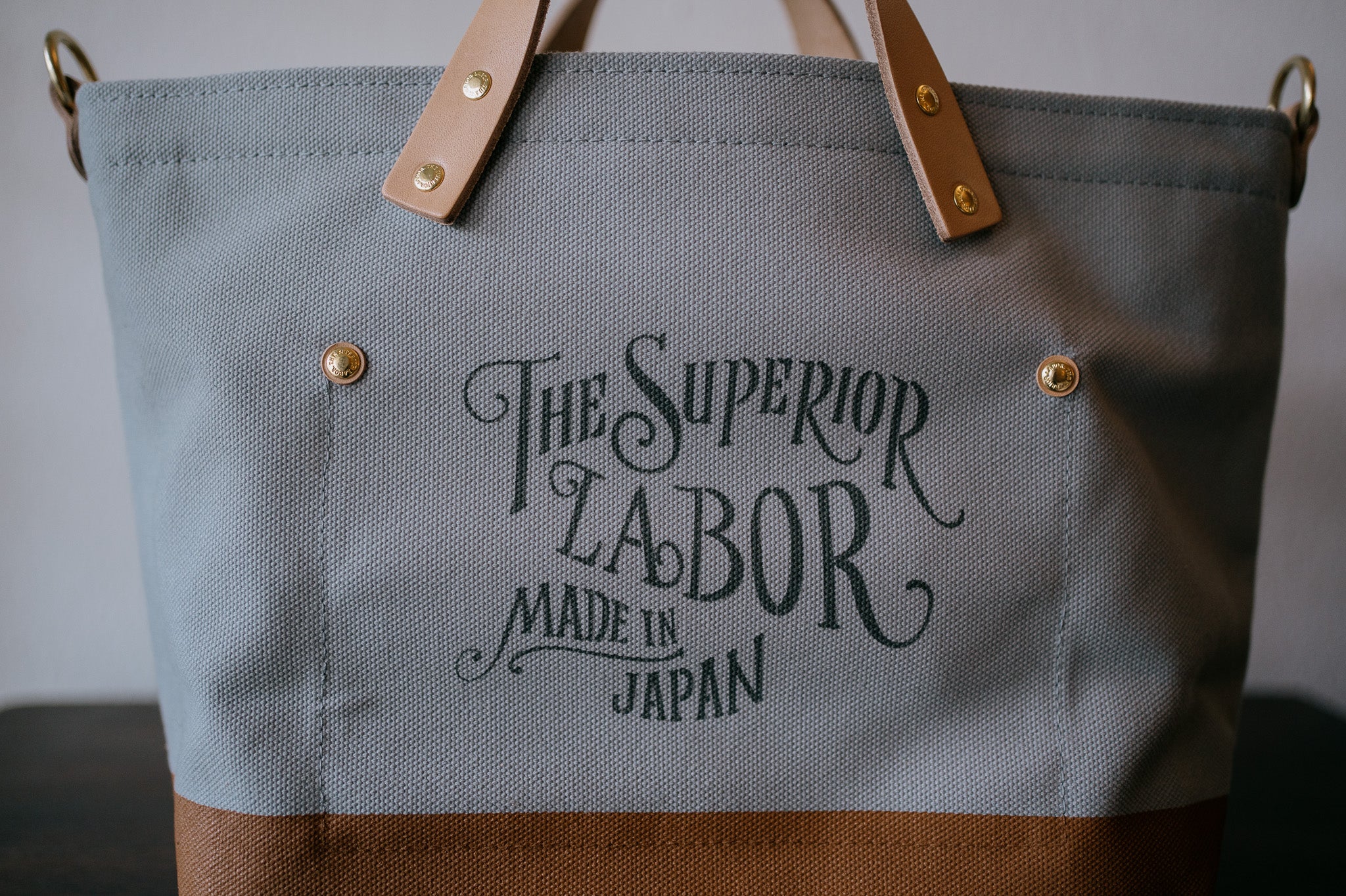 The Superior Labor-Engineer Shoulder Bag XS: Gray Canvas (2 options)