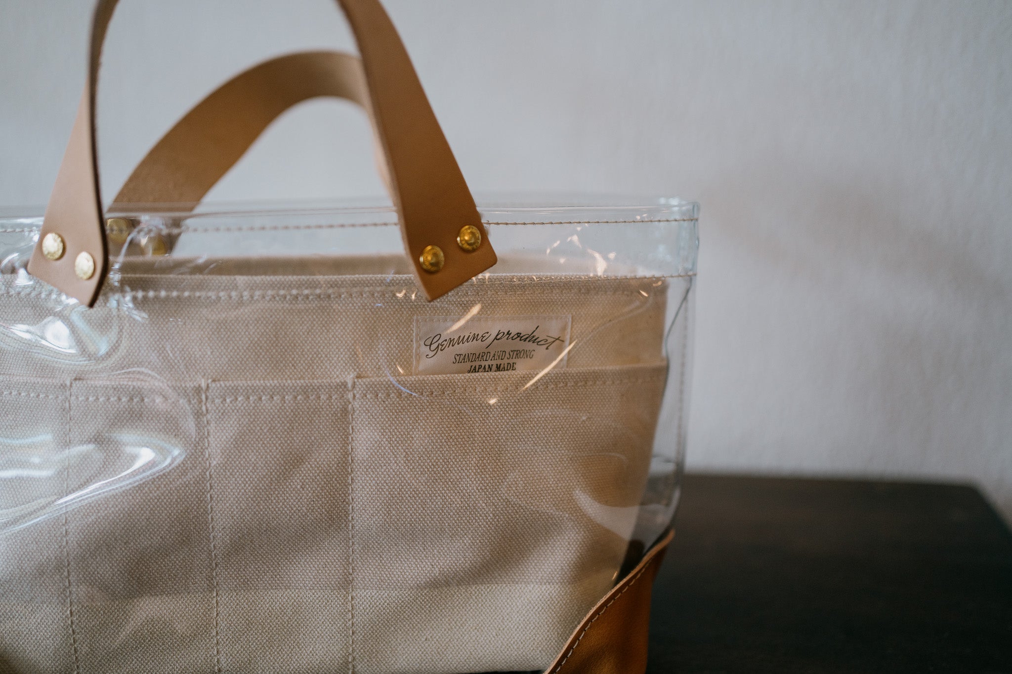 The Superior Labor-See Through Mini Tote (Black/White)