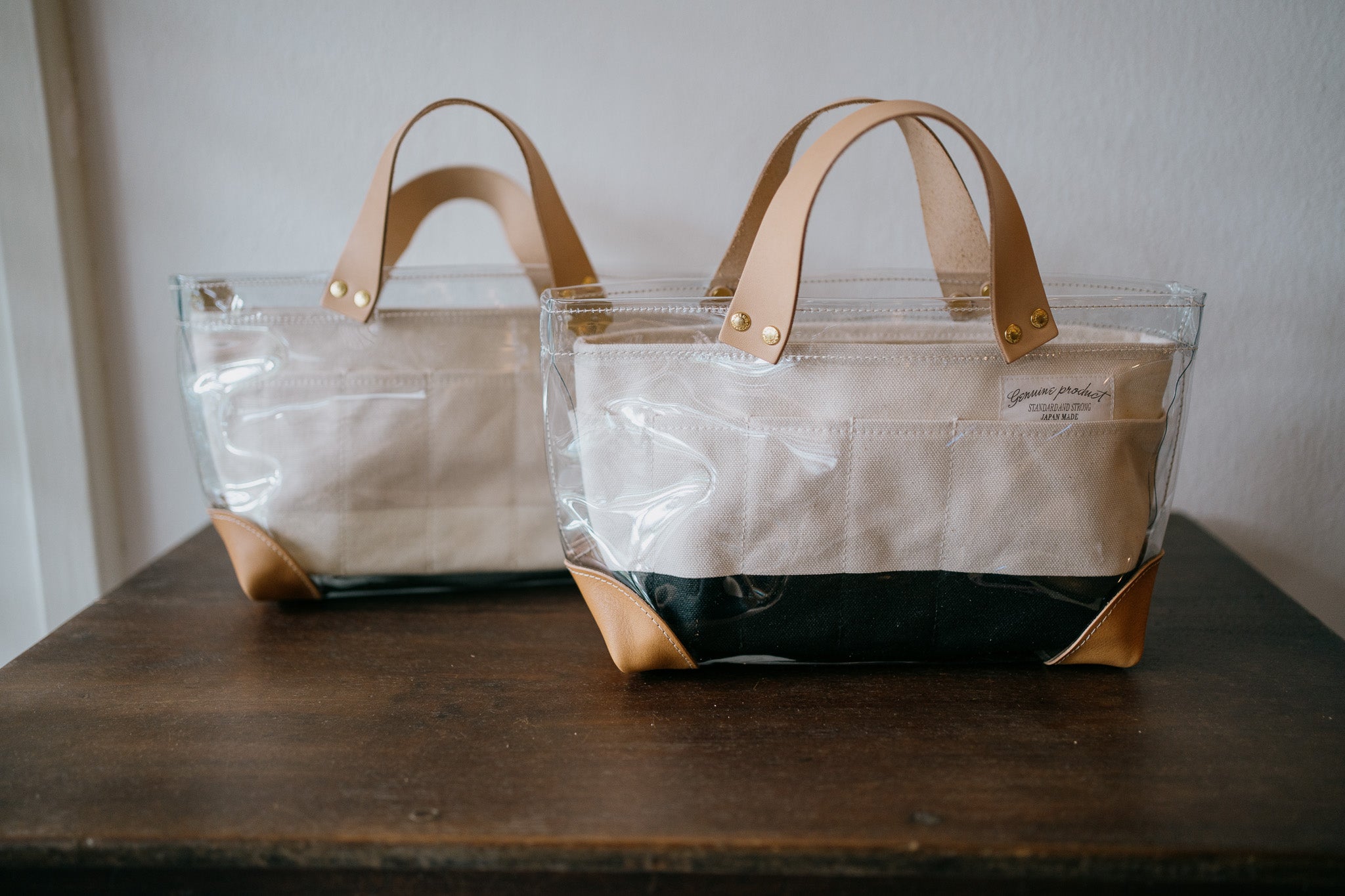 The Superior Labor-See Through Mini Tote (Black/White)
