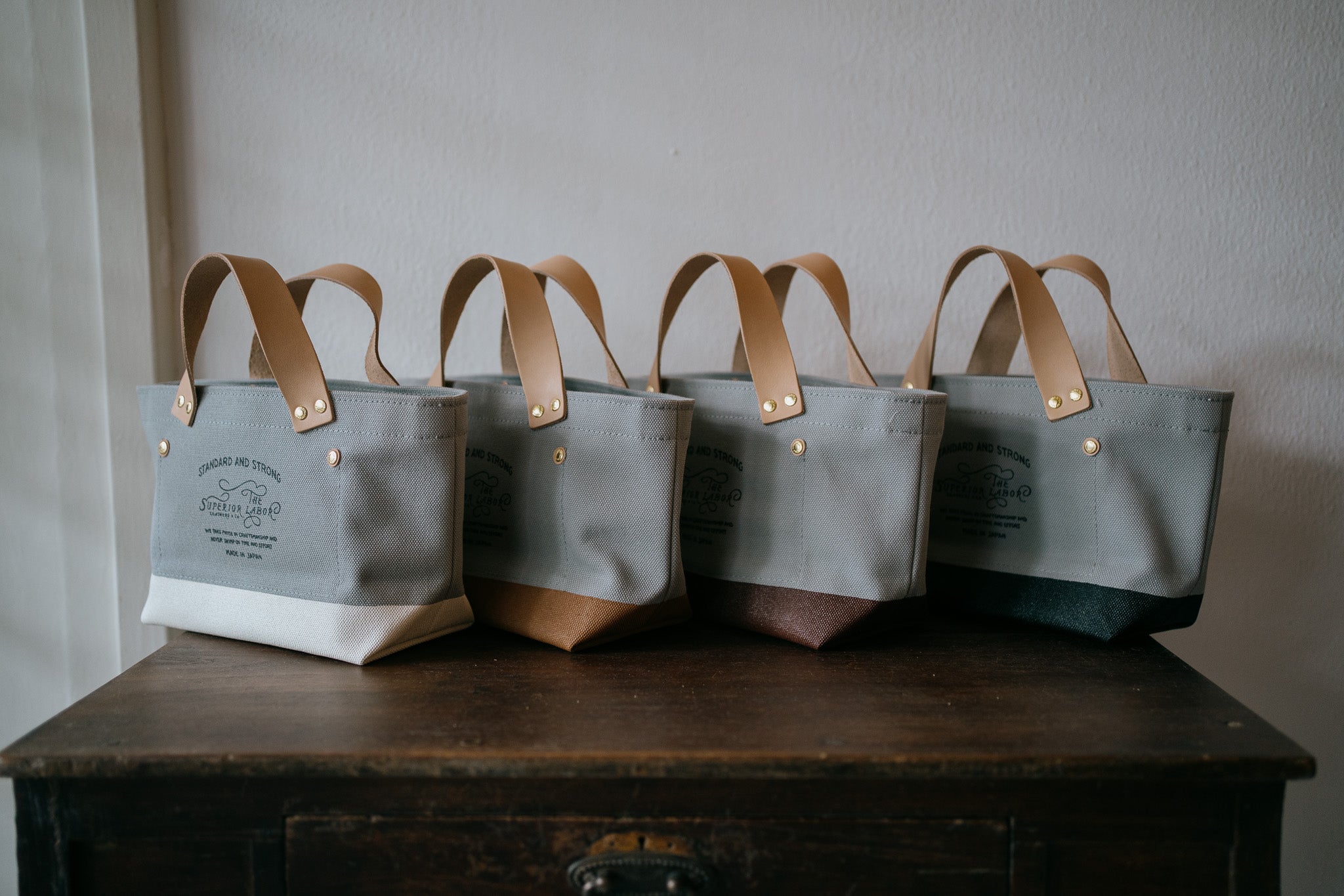 The Superior Labor-Engineer Bag Petite: Gray Canvas (6colours)