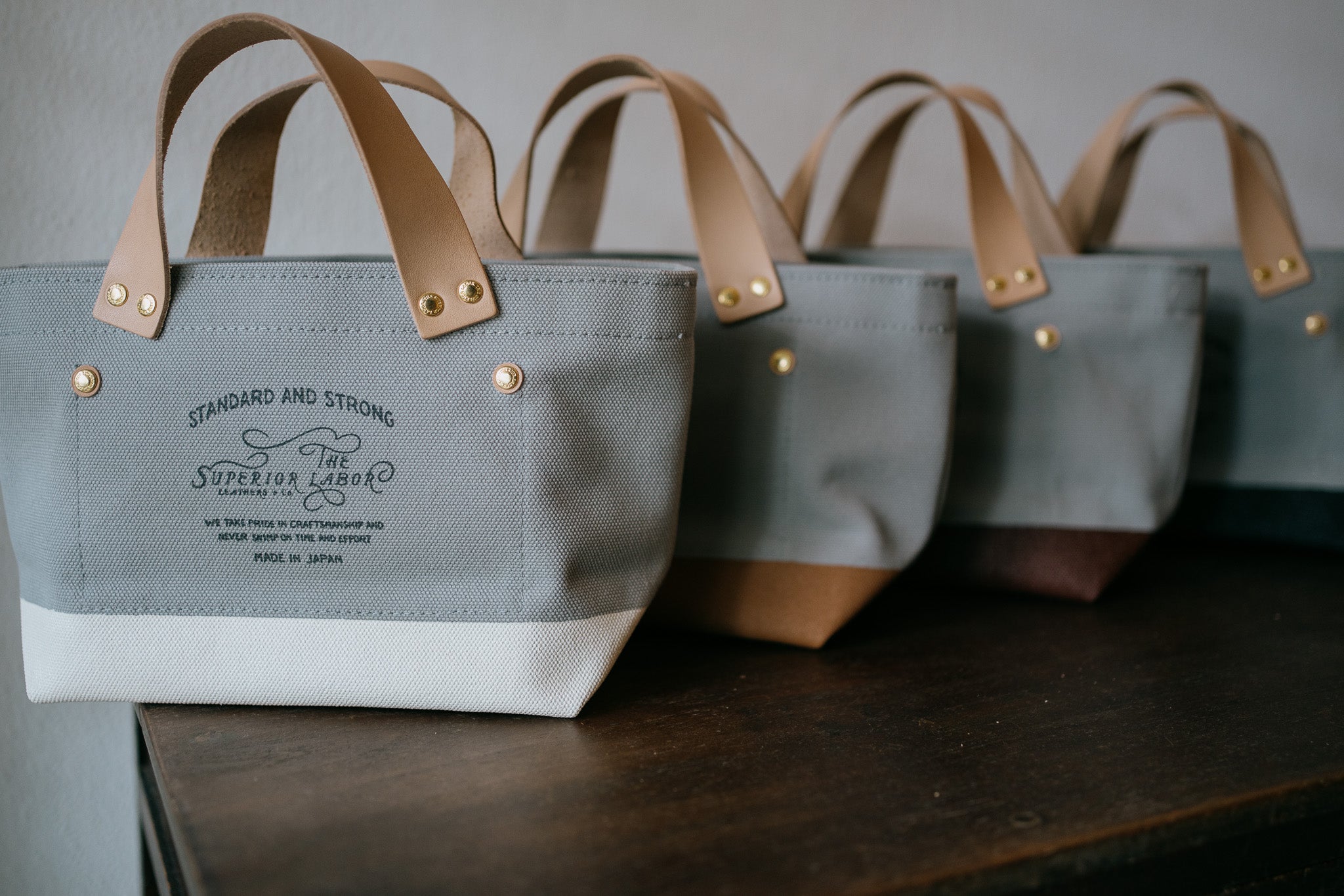 The Superior Labor-Engineer Bag Petite: Gray Canvas (6colours)