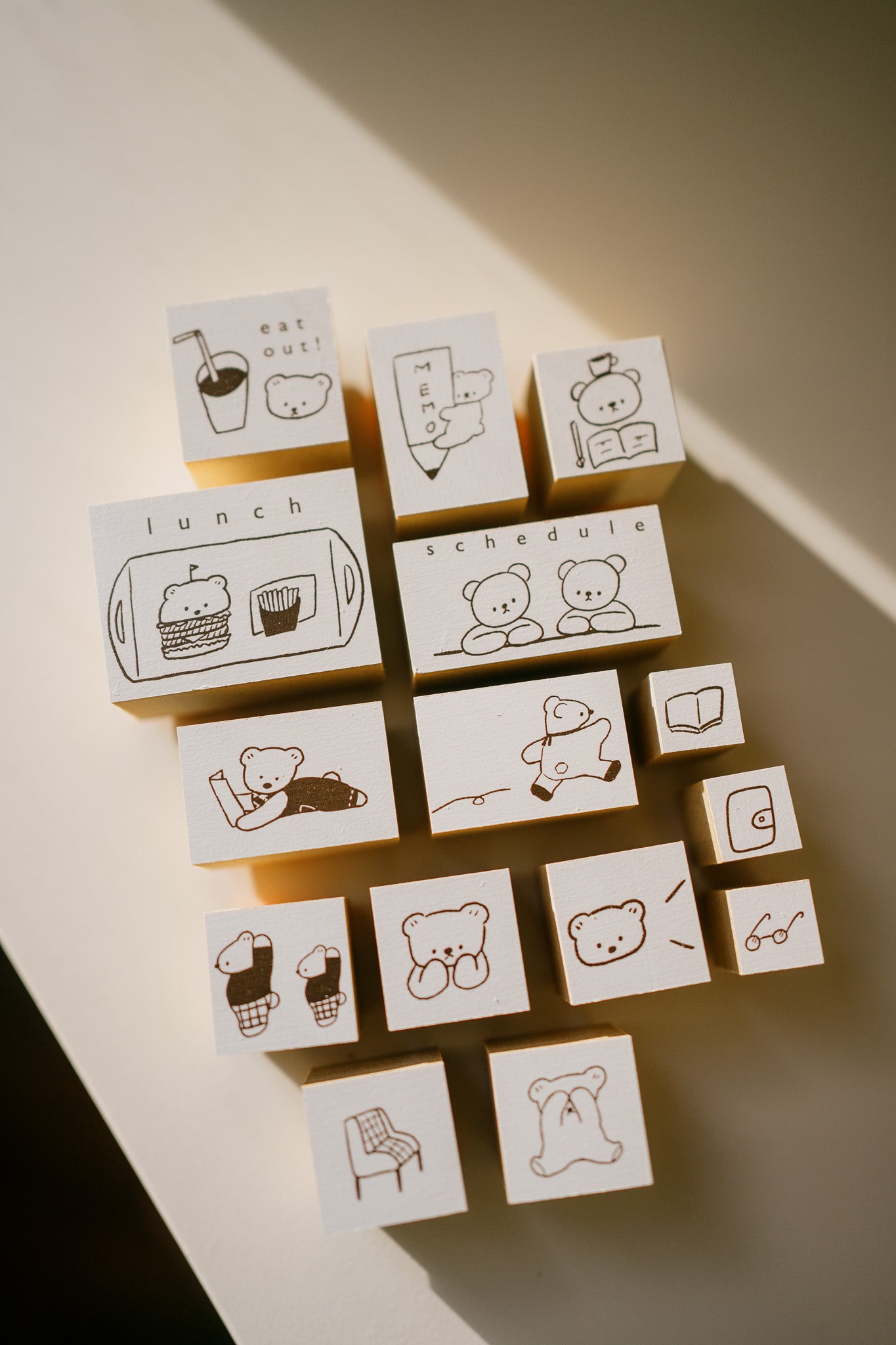 Ranmyu Everyday Essentials Mini Rubber Stamp (set of 3)