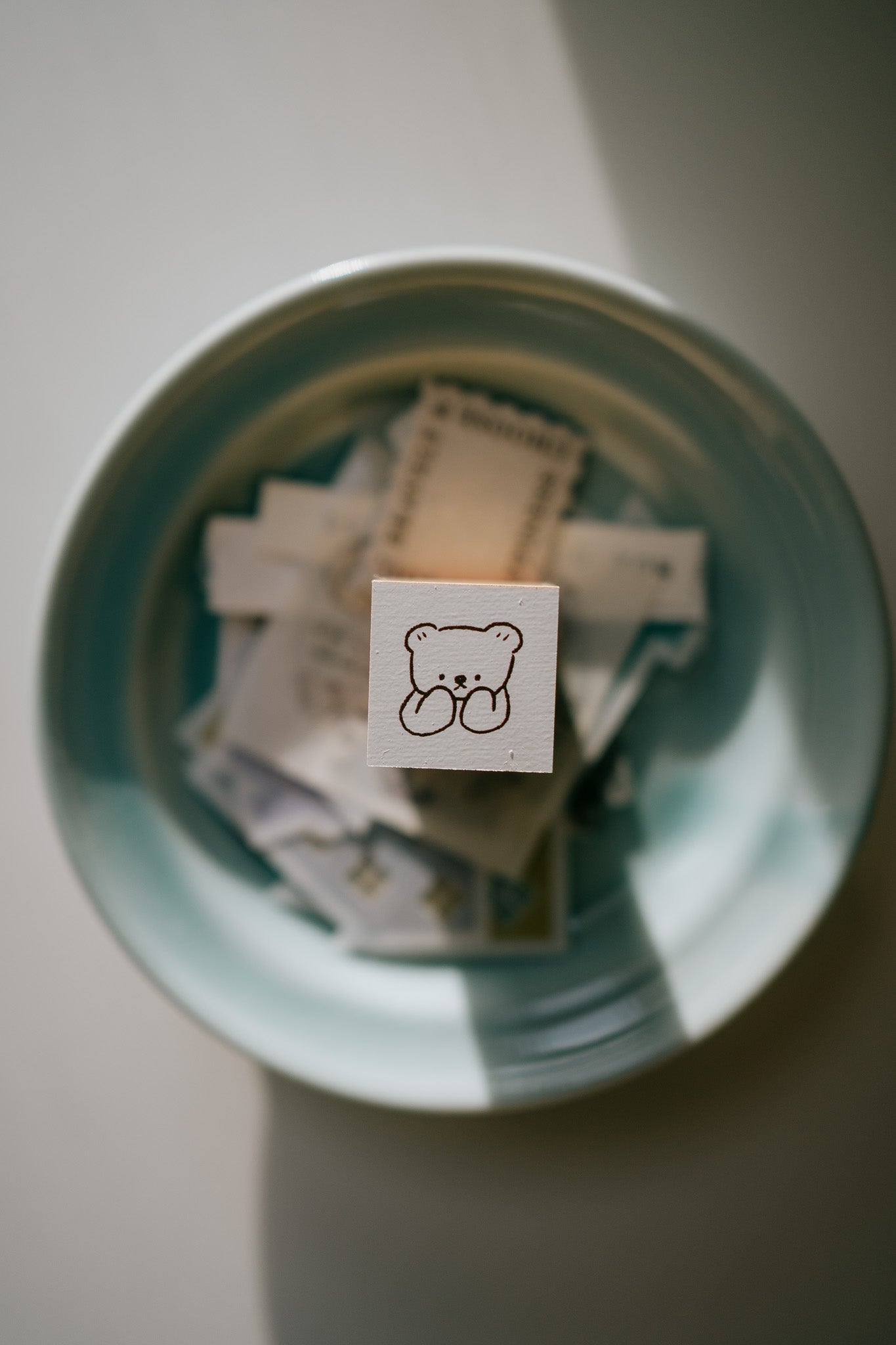 Ranmyu Shy Bear Rubber Stamp