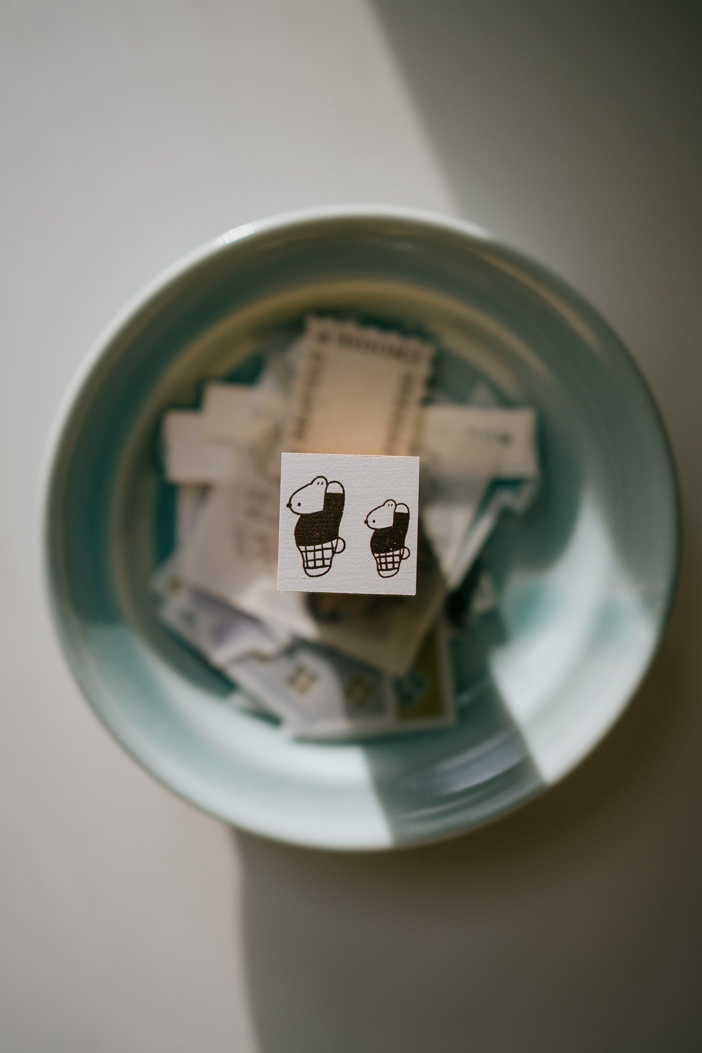 Ranmyu Two Bears Rubber Stamp