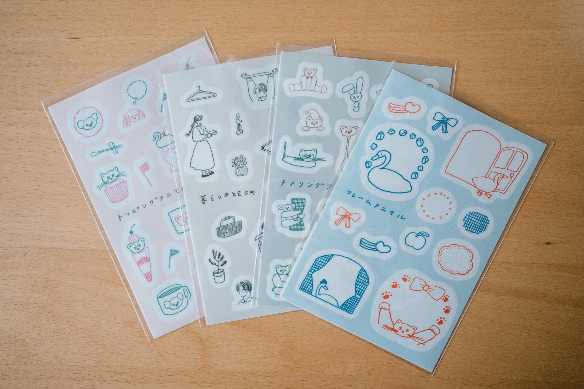 Tobimatsu Shoichiro x misushima Tracing Paper Stickers (4 designs)