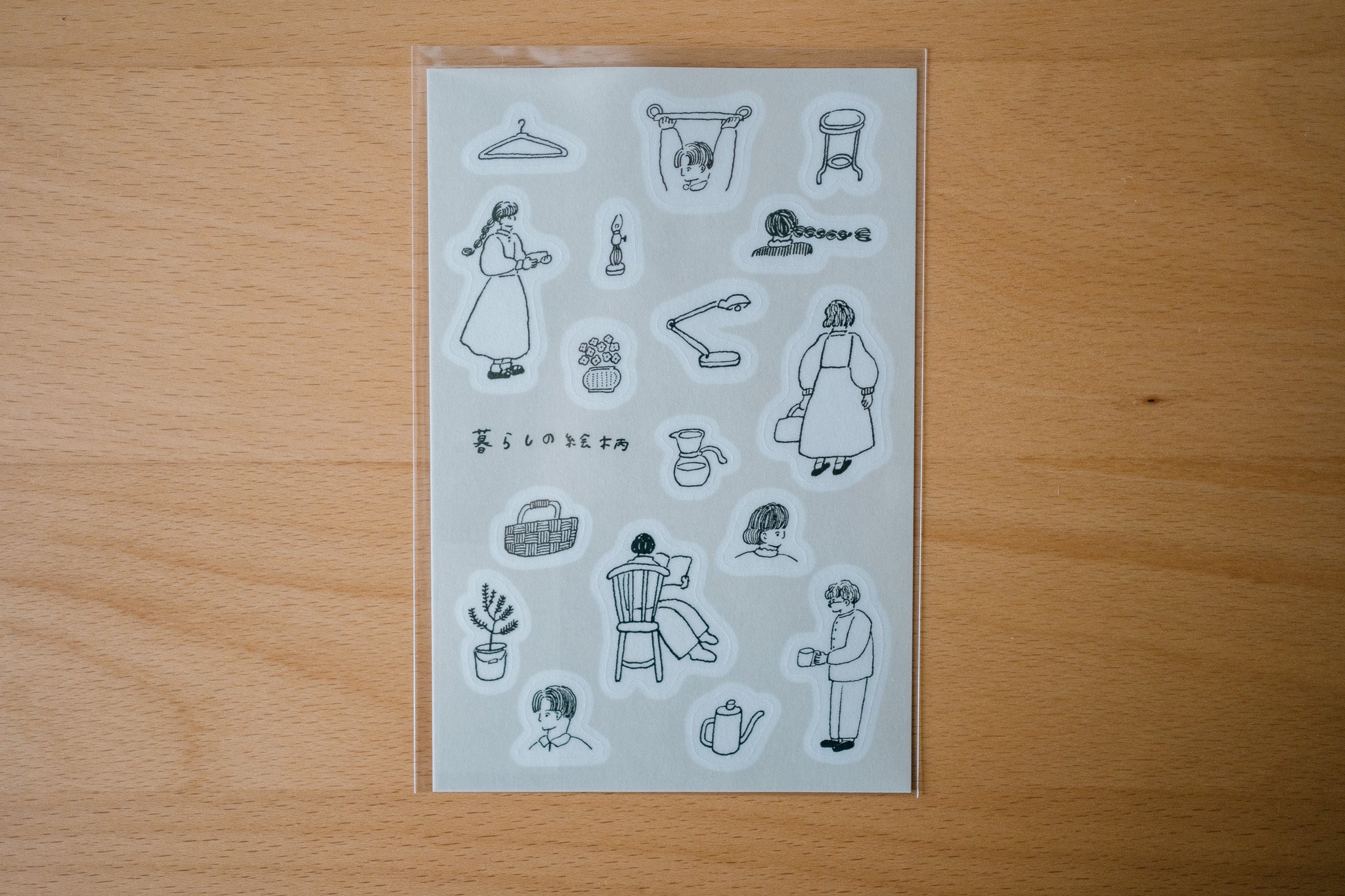 Tobimatsu Shoichiro x misushima Tracing Paper Stickers (4 designs)