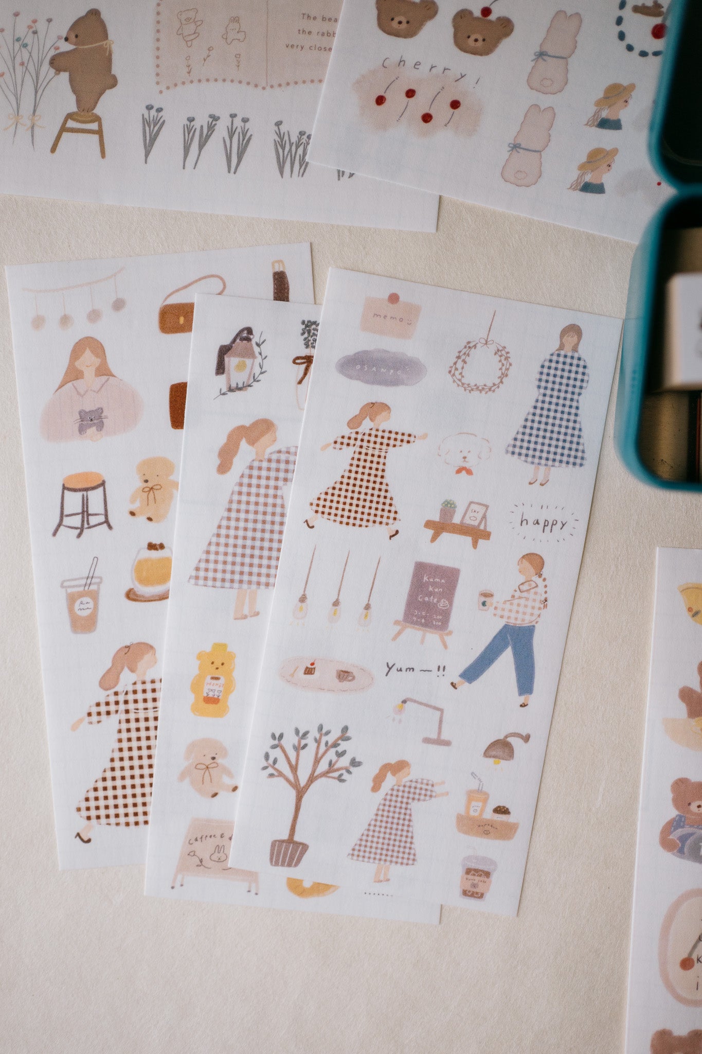 Ranmyu Bear Do Your Best Sticker Sheet (set of 3)