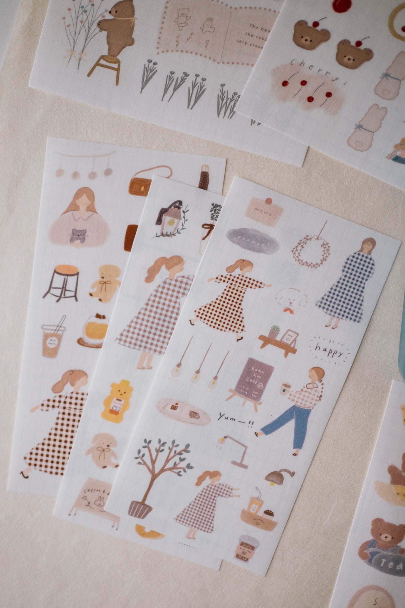 Ranmyu Bear Do Your Best Sticker Sheet (set of 3)