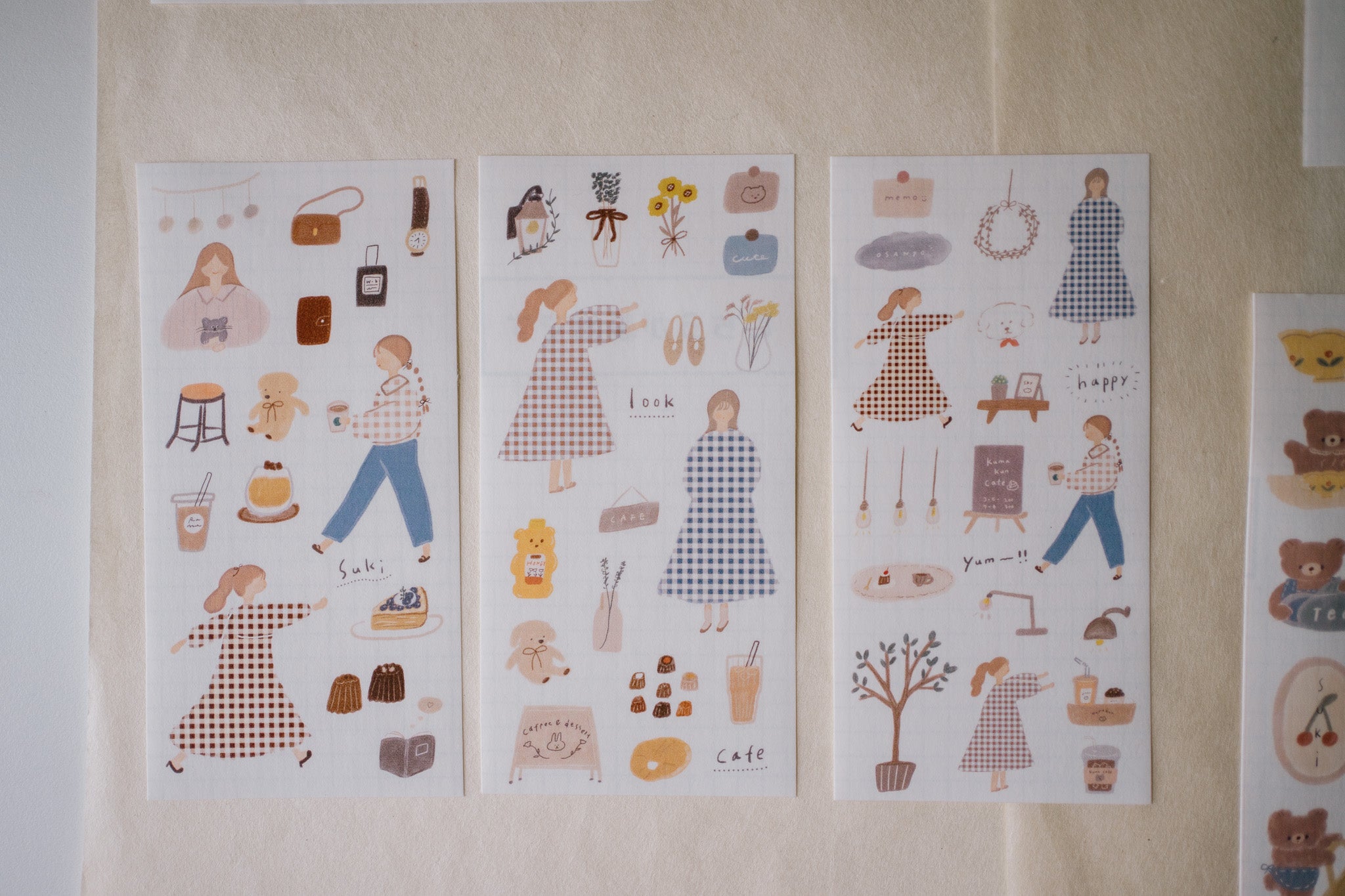 Ranmyu Bear Do Your Best Sticker Sheet (set of 3)