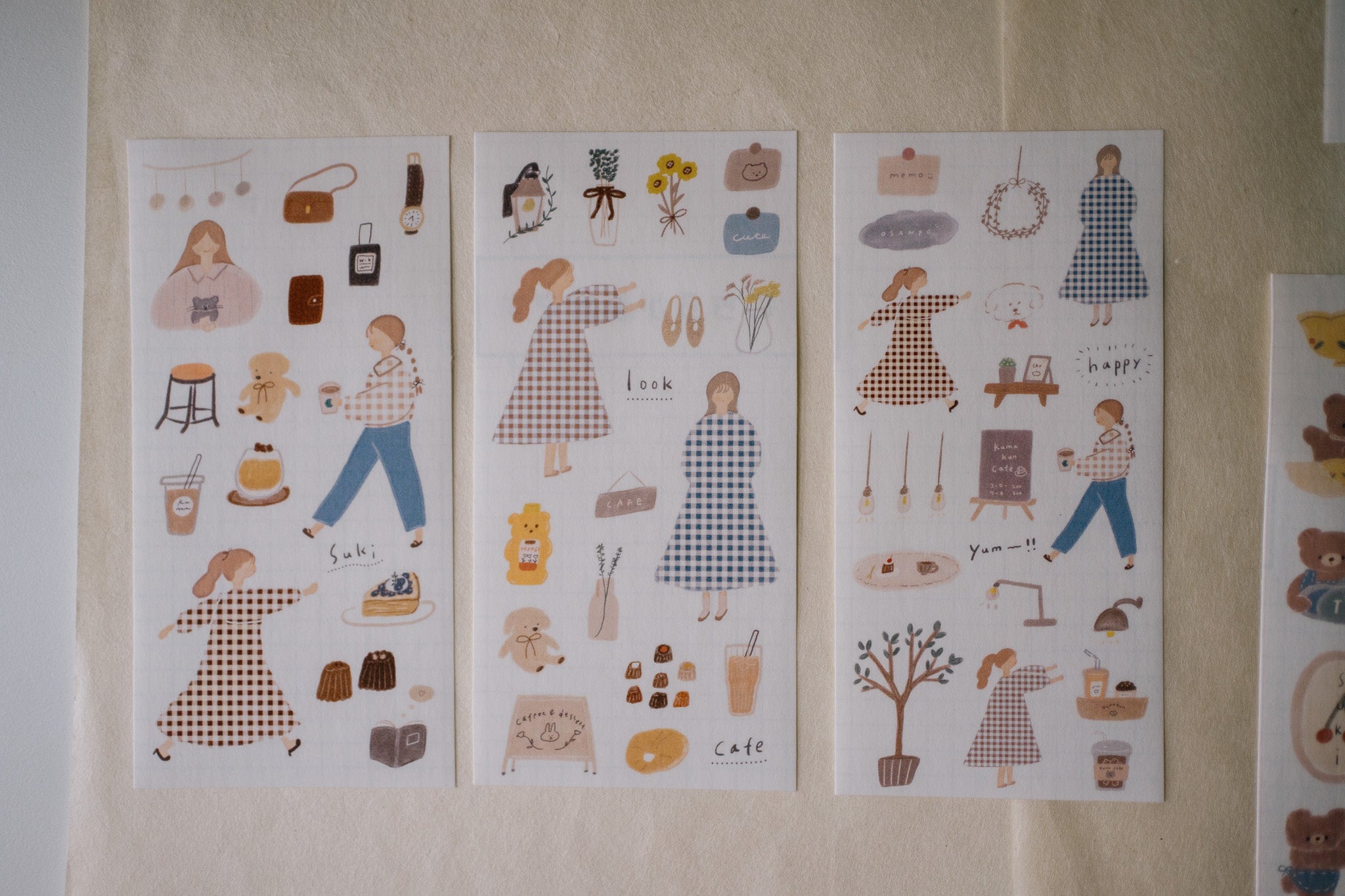 Ranmyu Bear Do Your Best Sticker Sheet (set of 3)