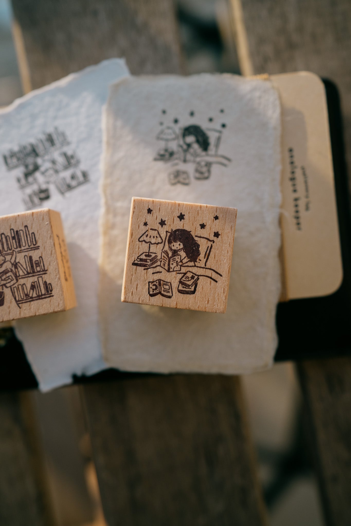 smidapaper x msbulat For the Love of Books: Sorry, I've Got Plans Rubber Stamp