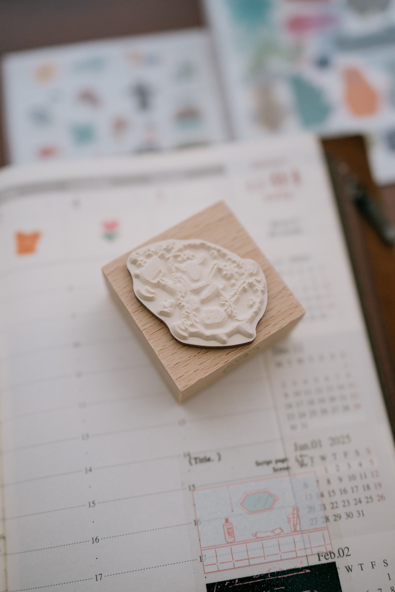 Modaizhi Sheep Painting Stars Rubber Stamp