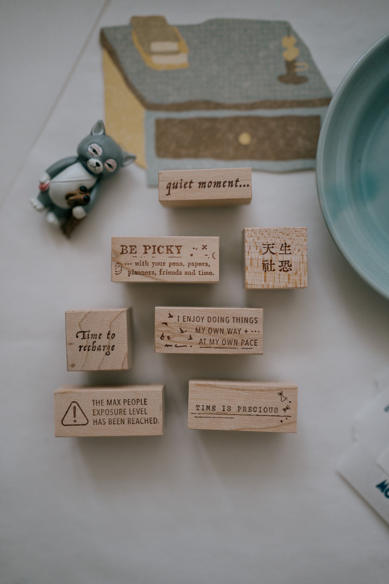 Penspapersplanner Series 8 Rubber Stamps: Introvert (7 designs)
